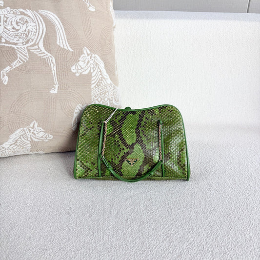 Prada - Other - Exotic leathers - Python - Green - (mini)