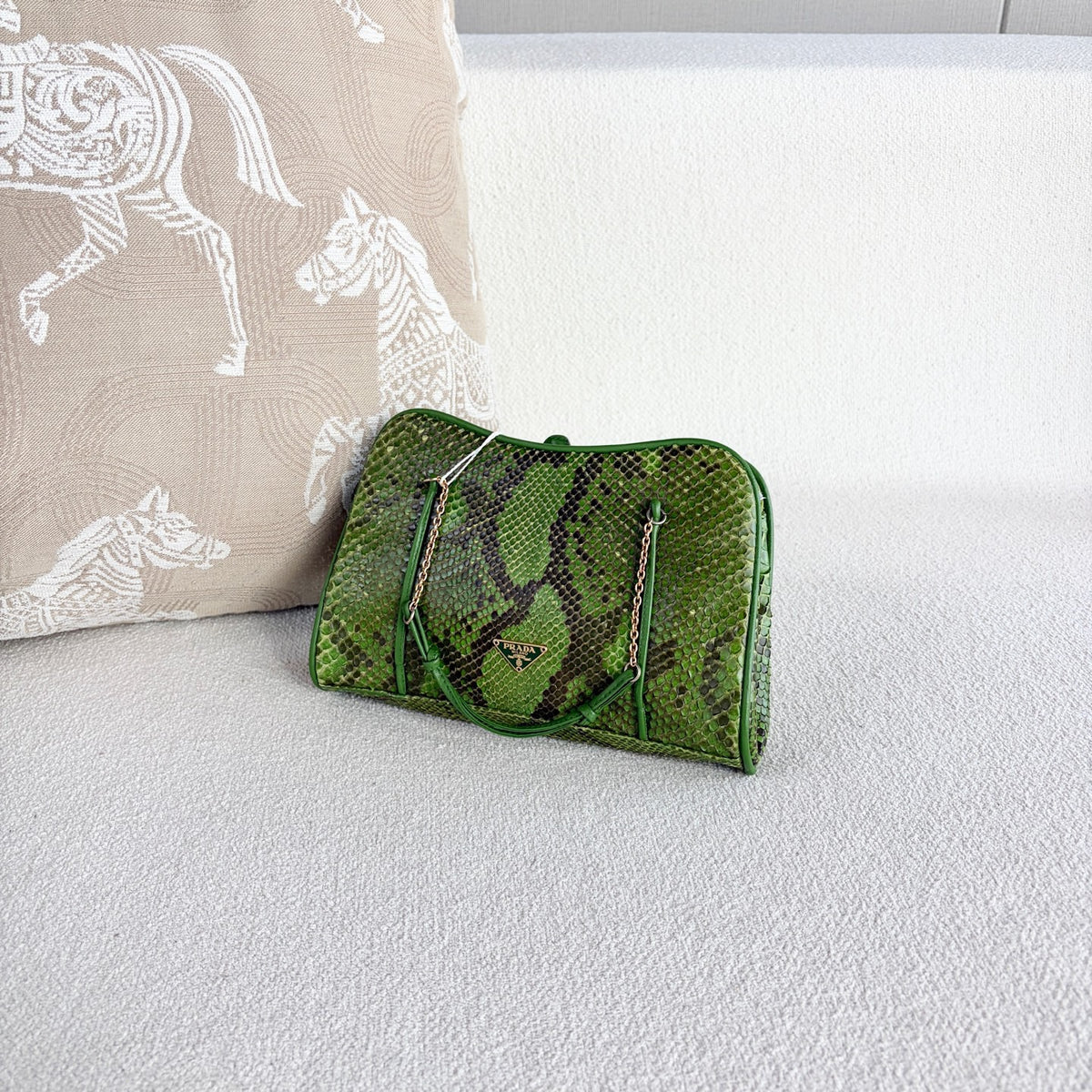 Prada - Other - Exotic leathers - Python - Green - (mini)