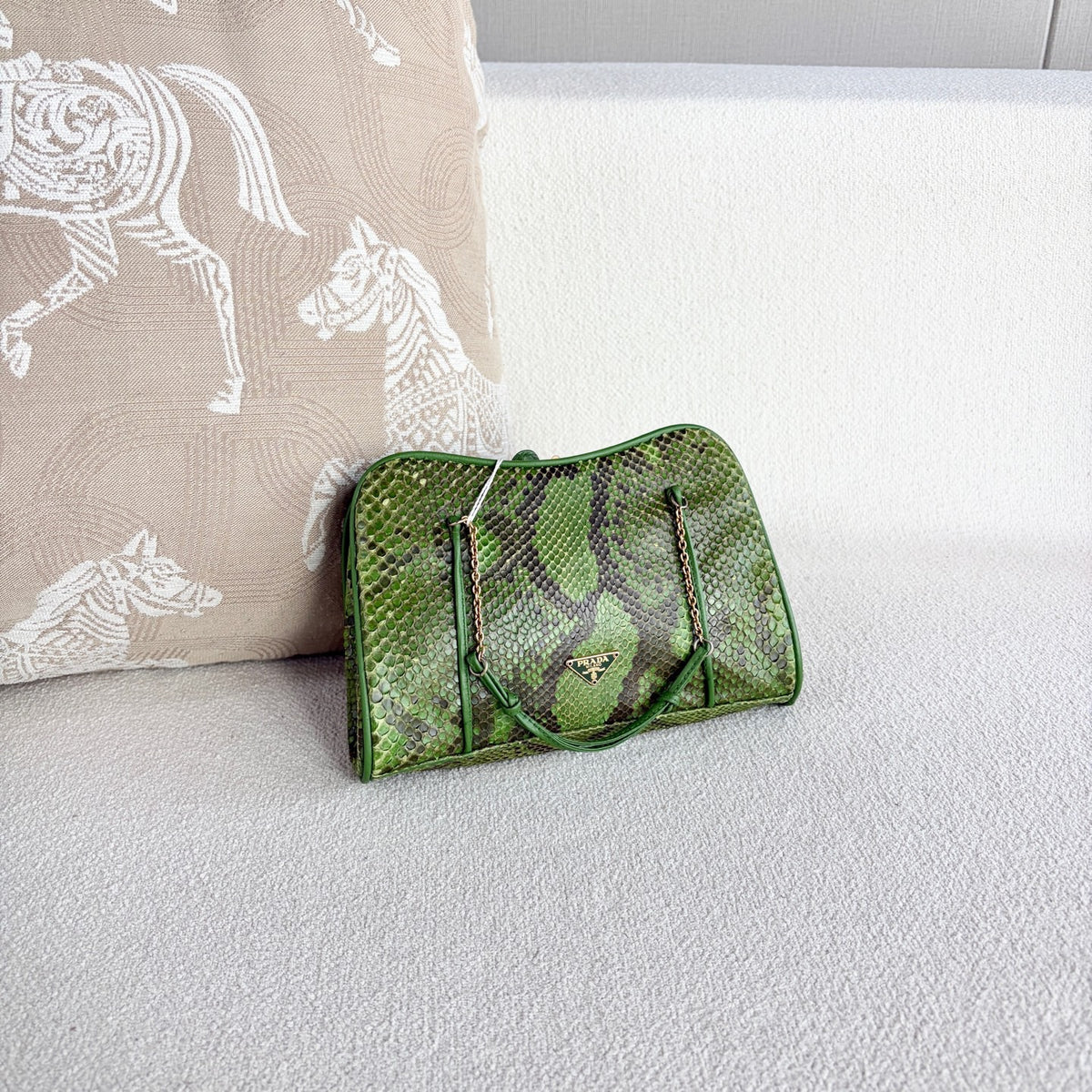 Prada - Other - Exotic leathers - Python - Green - (mini)