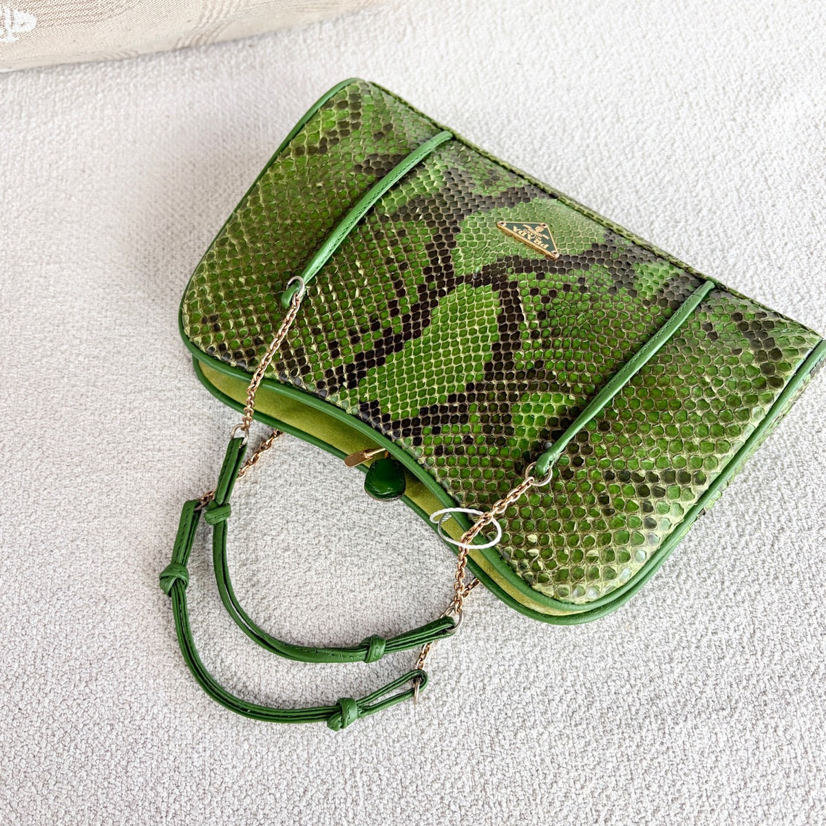 Prada - Other - Exotic leathers - Python - Green - (mini)