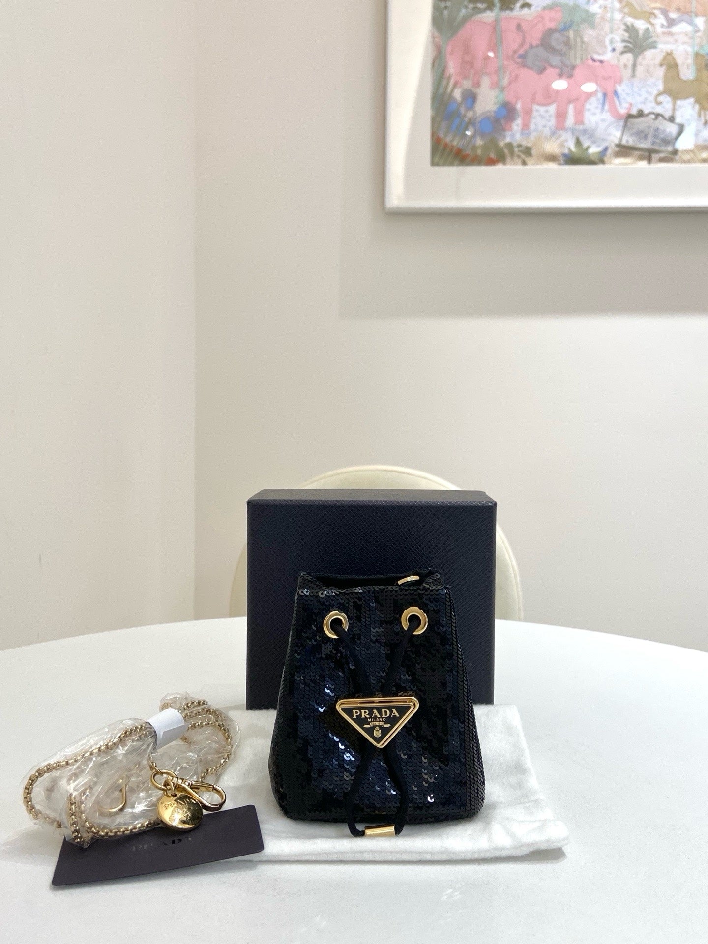 Prada - Other - Glitter - Black - (mini)