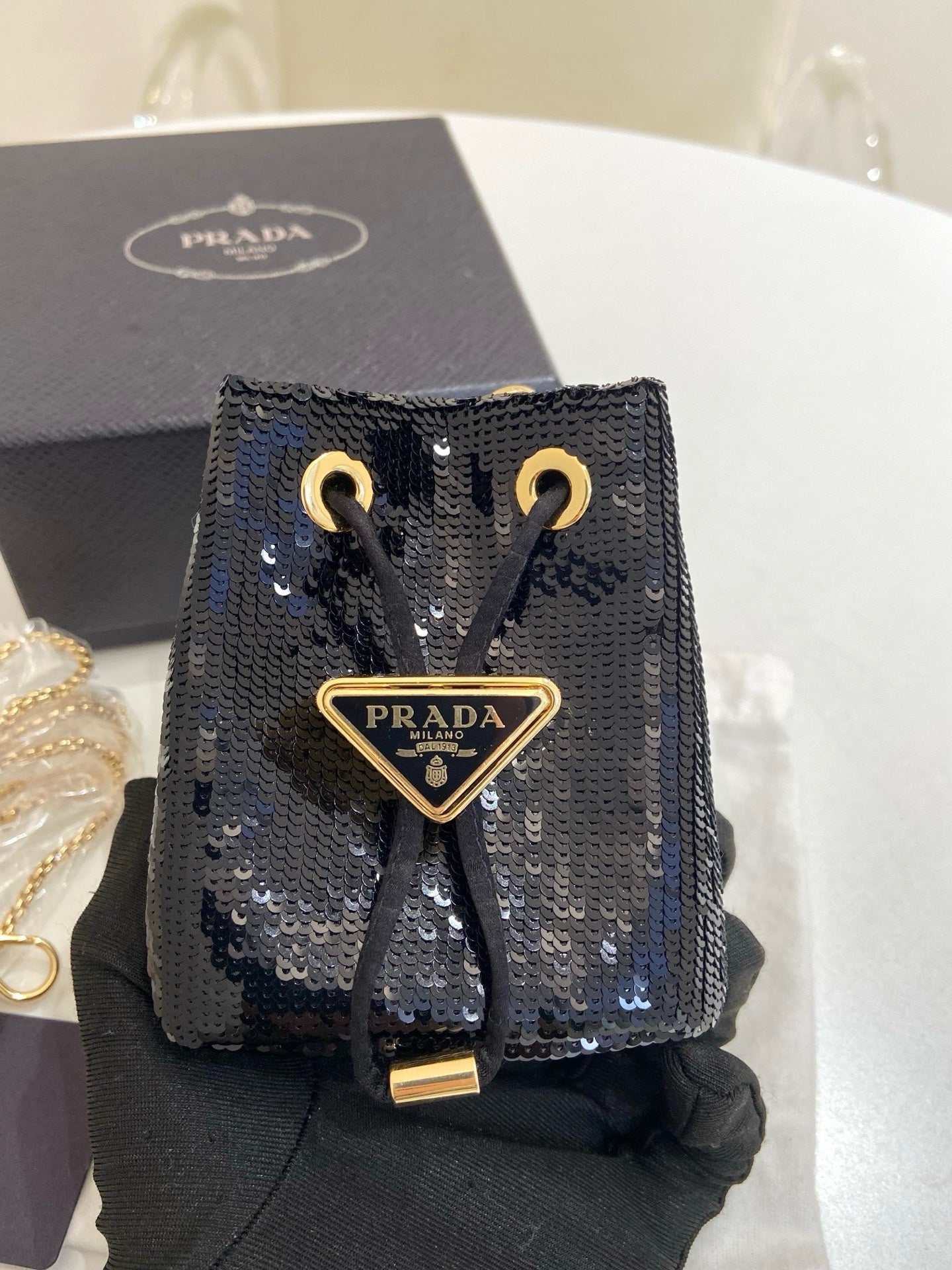 Prada - Other - Glitter - Black - (mini)