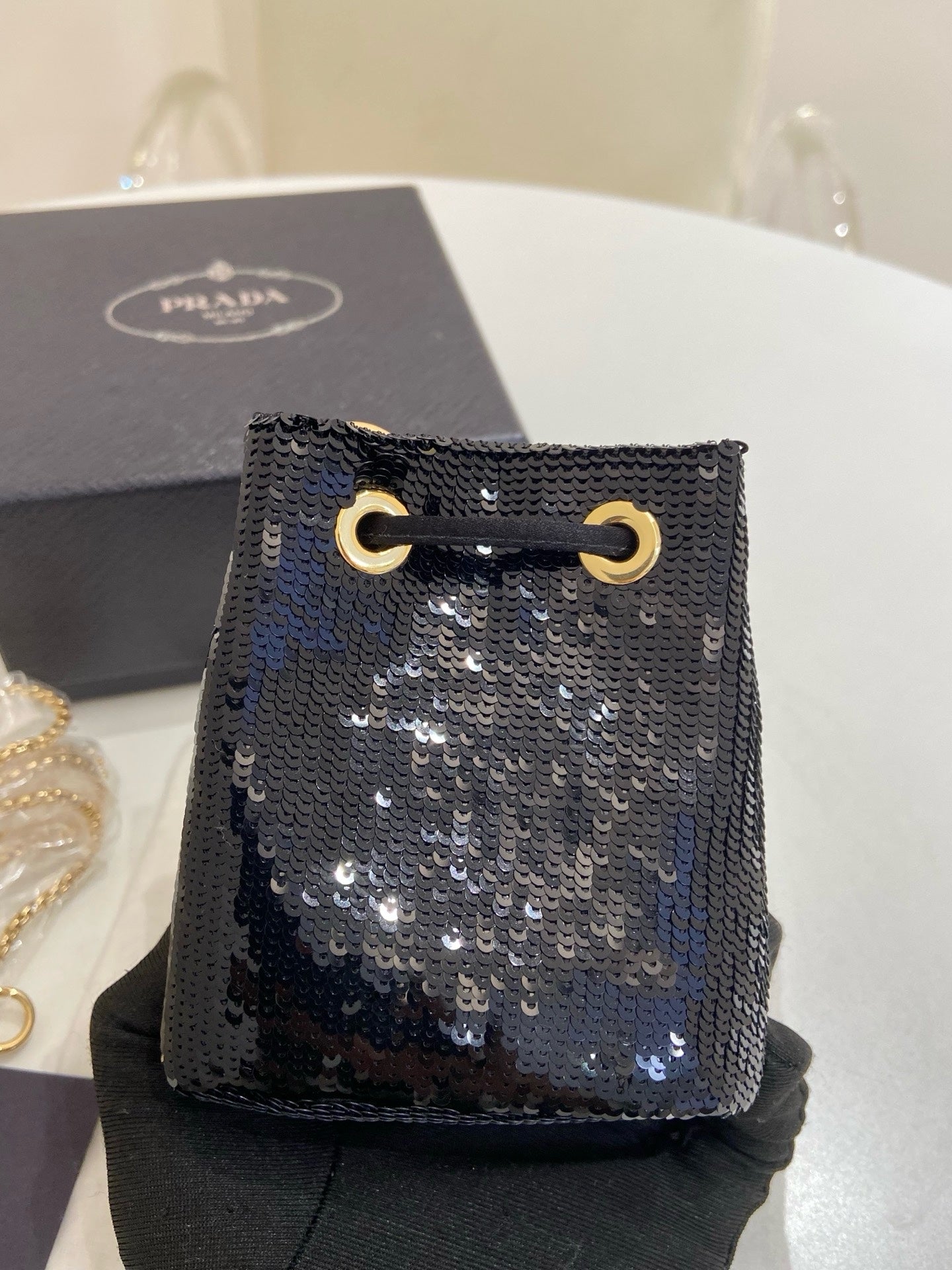 Prada - Other - Glitter - Black - (mini)