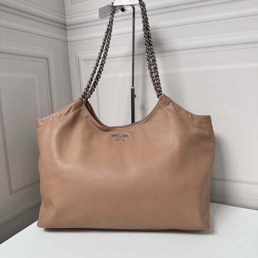 Prada - Other - Leather - Beige - (medium)