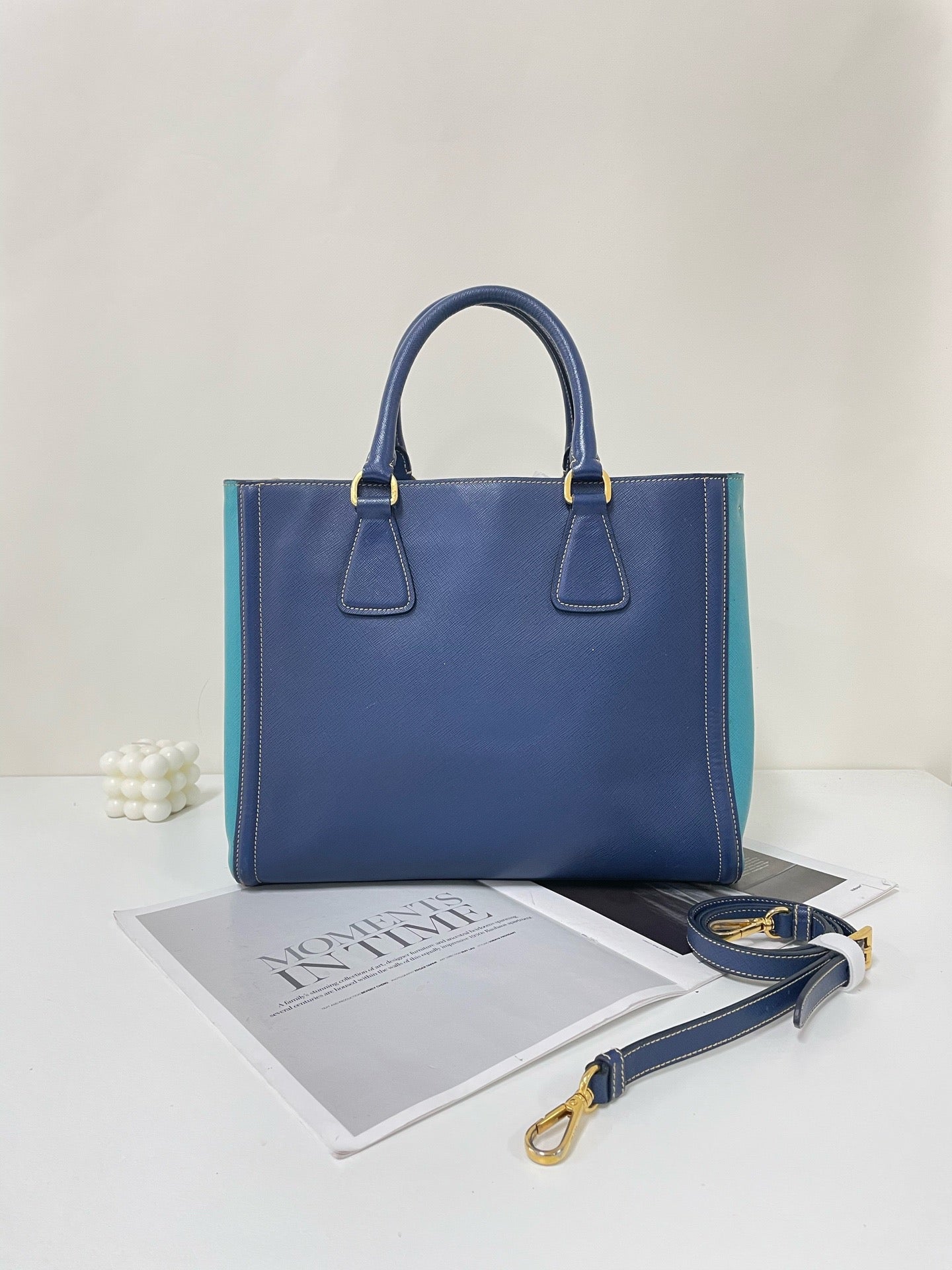 Prada - Other - Leather - Blue - (medium)