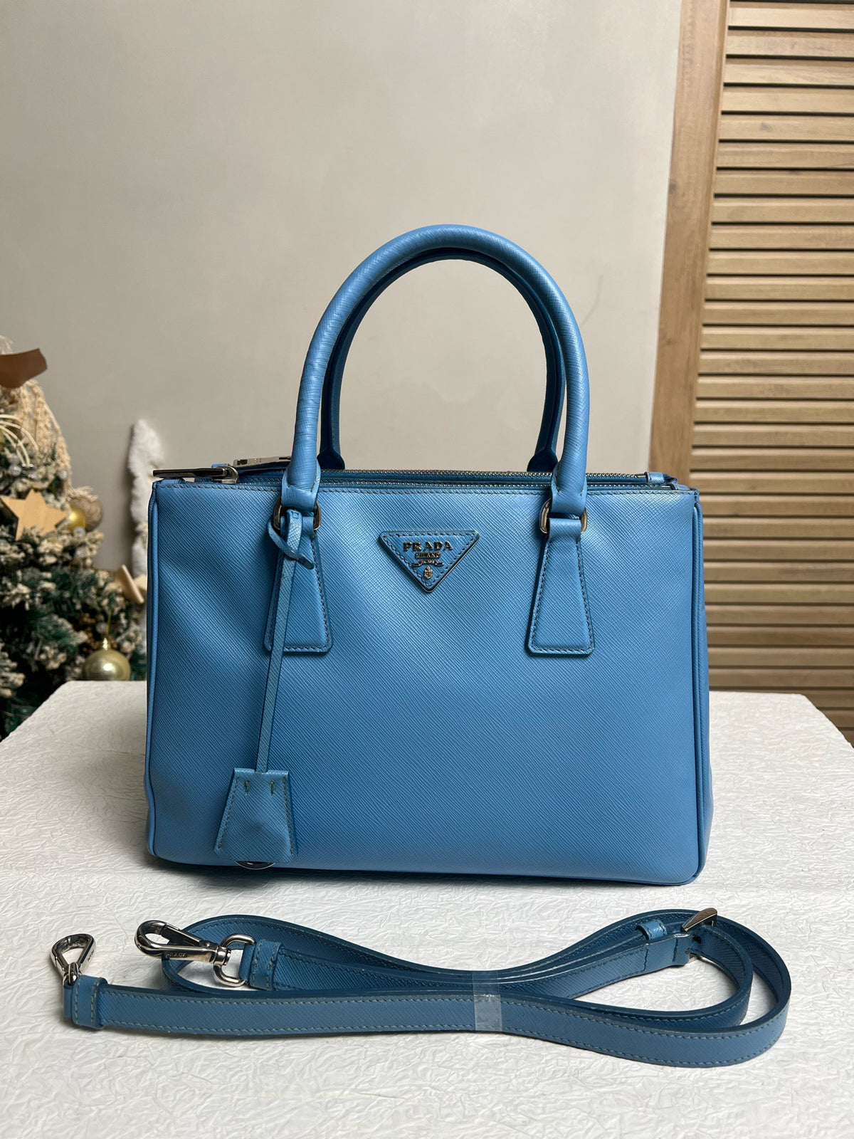Prada - Other - Leather - Blue - (Small)
