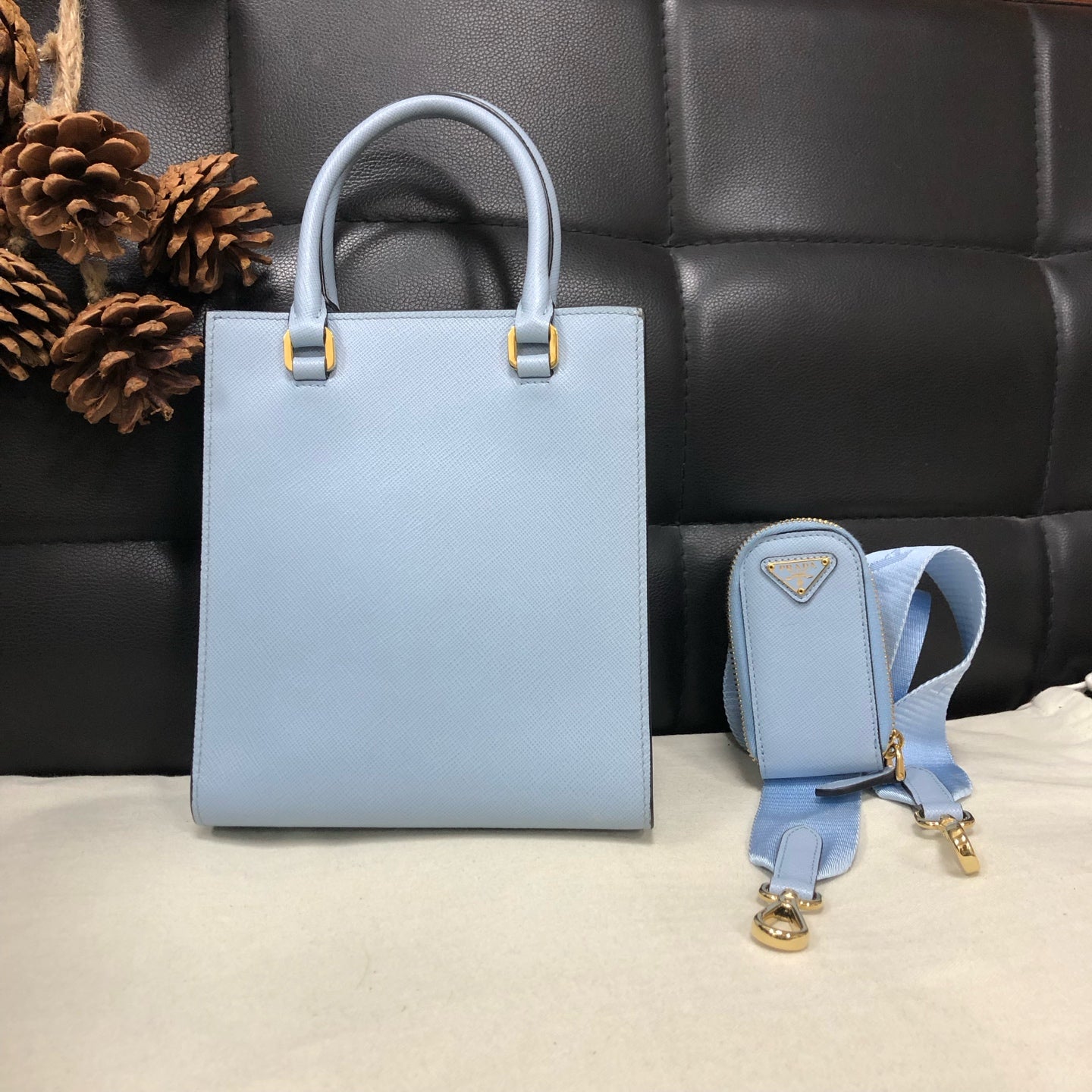 Prada - Other - Leather - Blue - (small)