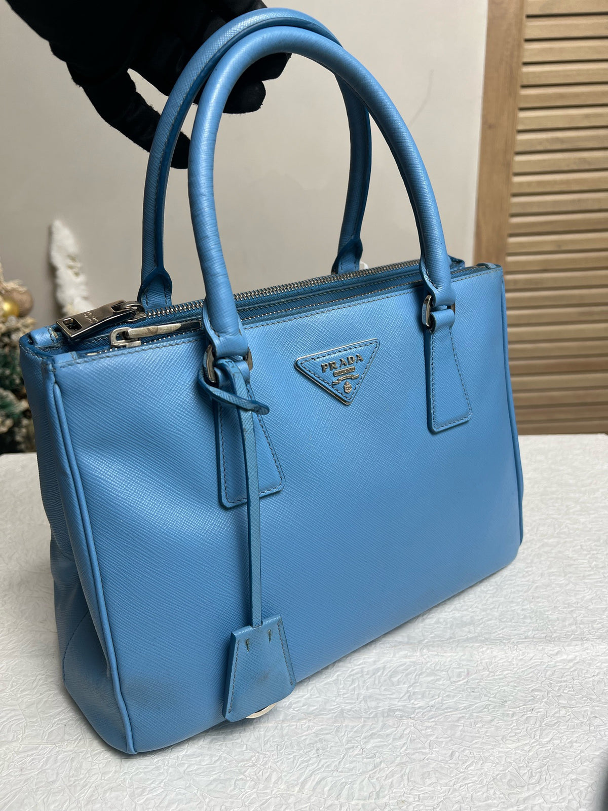 Prada - Other - Leather - Blue - (Small)