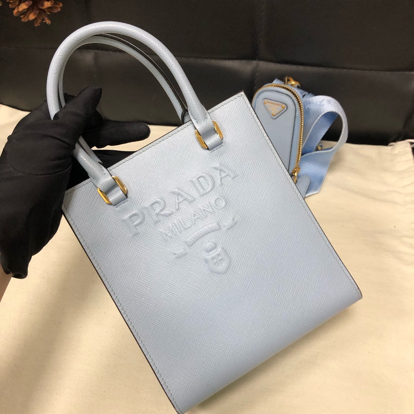 Prada - Other - Leather - Blue - (small)