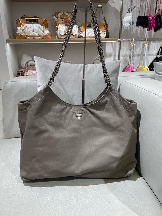 Prada - Other - Leather - Grey - (large)