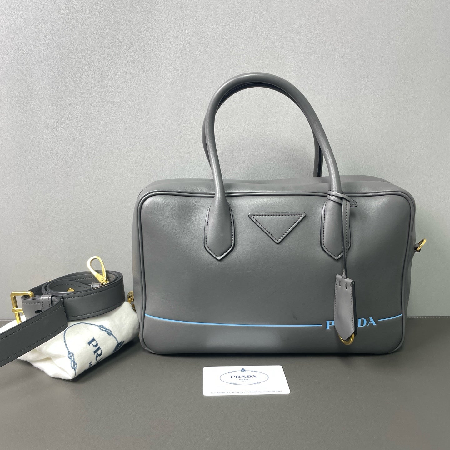 Prada - Other - Leather - Grey - (medium)