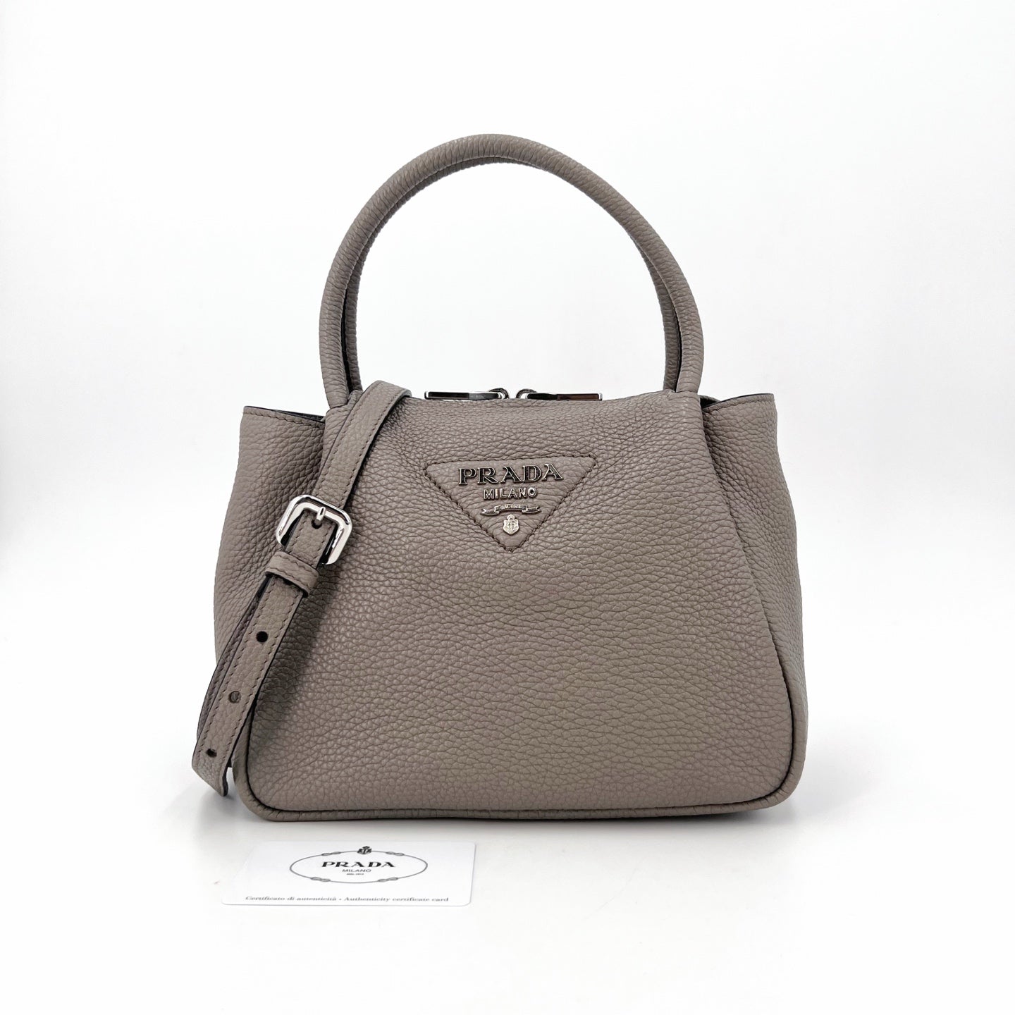 Prada - Other - Leather - Grey - (small)