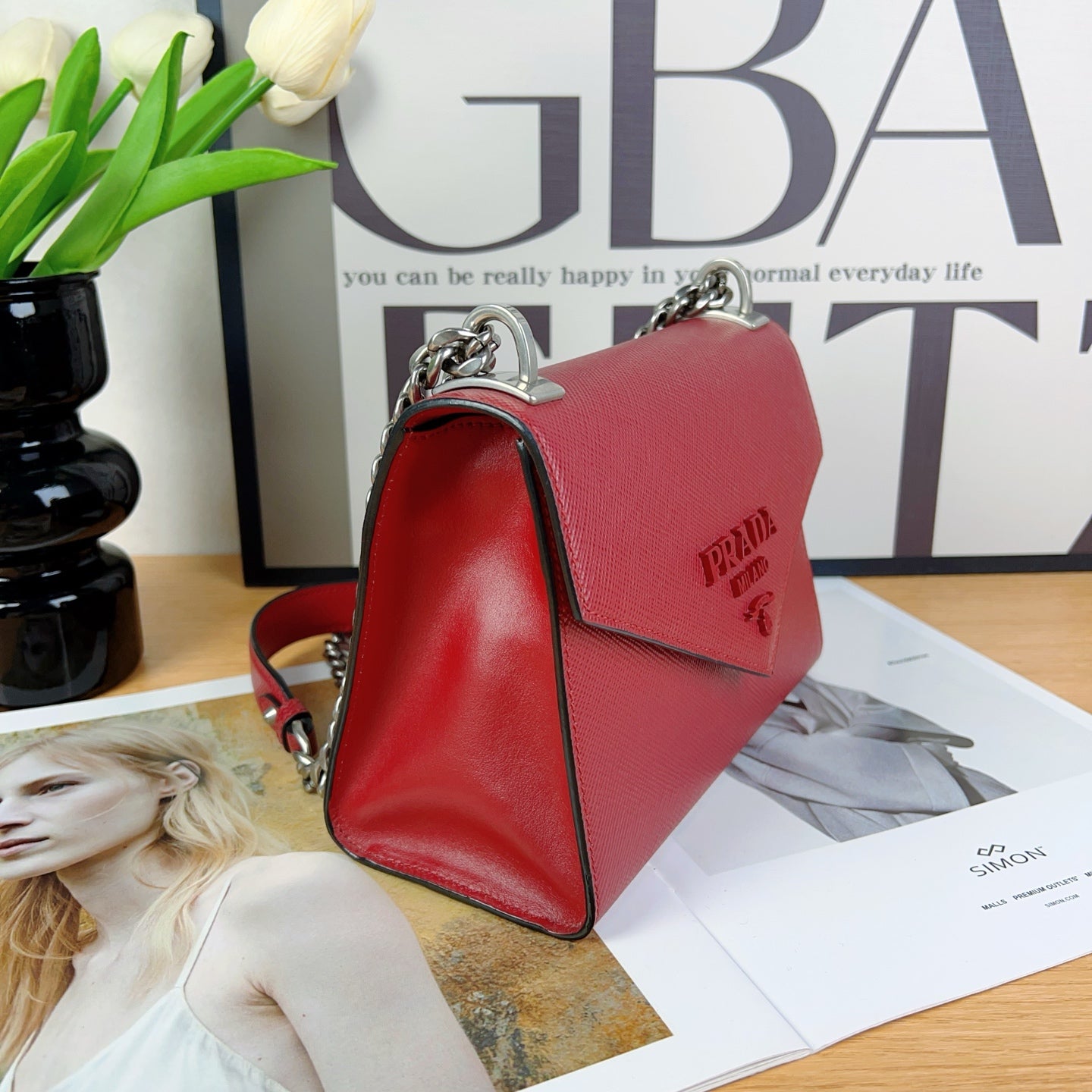 Prada - Other - Leather - Red - (small)
