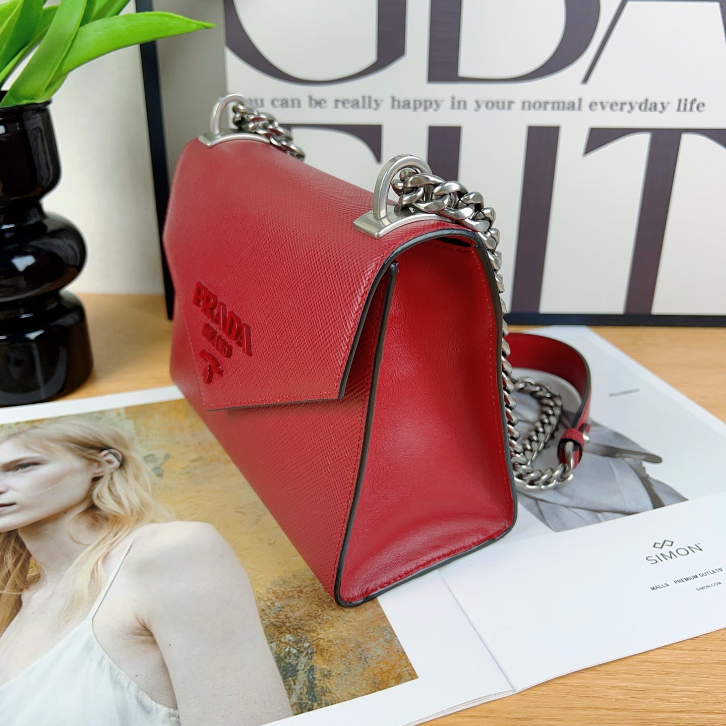Prada - Other - Leather - Red - (small)