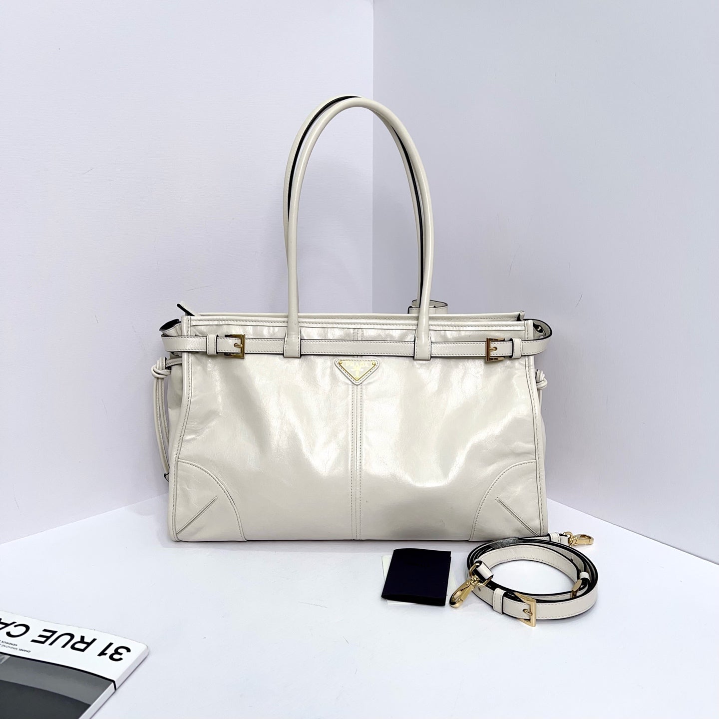 Prada - Other - Leather - White - (large)