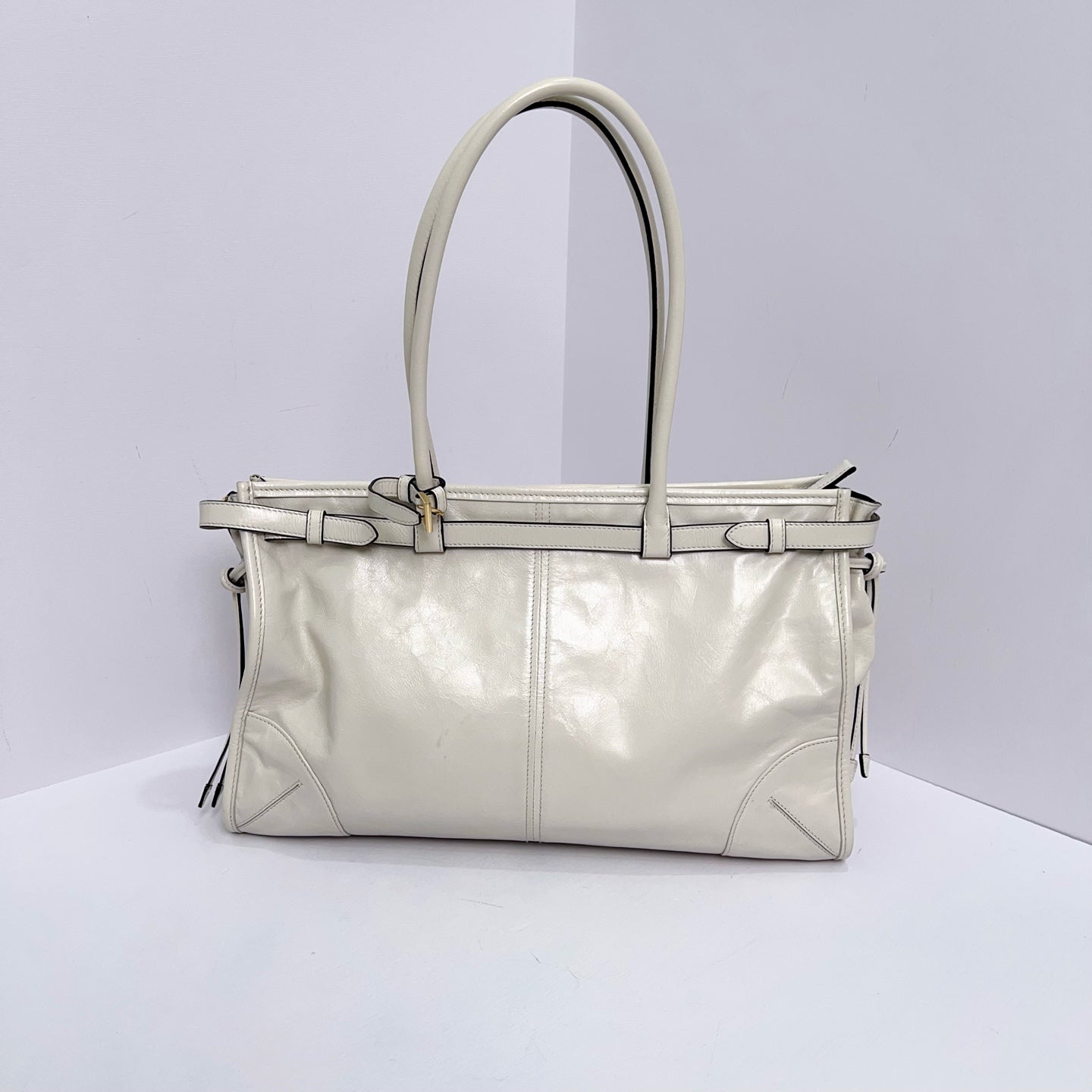 Prada - Other - Leather - White - (large)