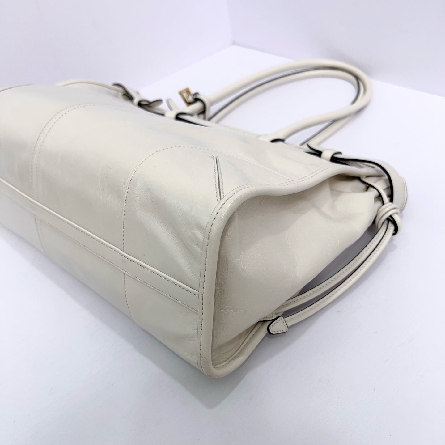 Prada - Other - Leather - White - (large)