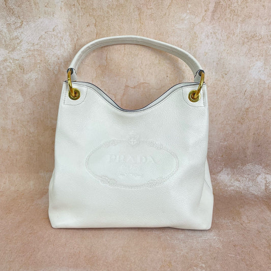 Prada - Other - Leather - White - (medium)