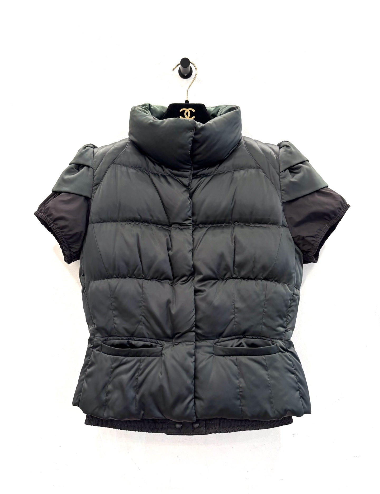 Prada - Other - Nylon with down filling - Dark Green with Black Accents - (40)