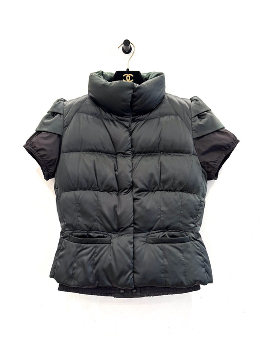 Prada - Other - Nylon with down filling - Dark Green with Black Accents - (40)
