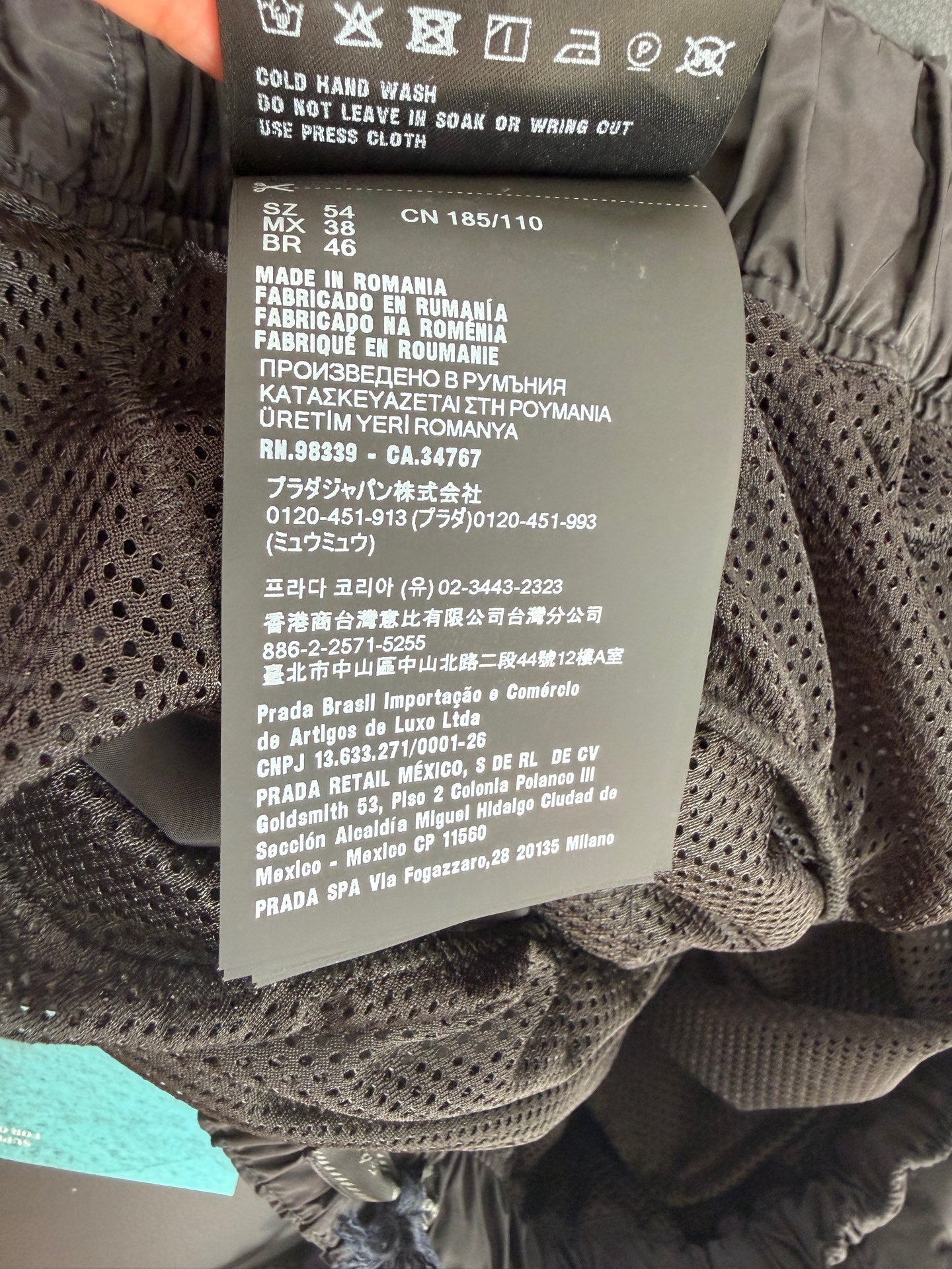 Prada - Other - Polyamide - Black - (54)
