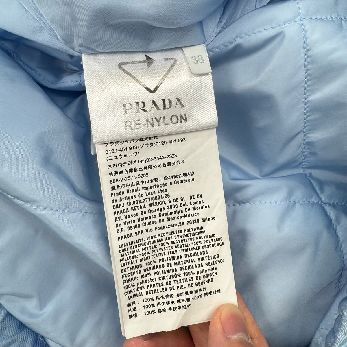 Prada - Other - Polyamide - Blue - (38)