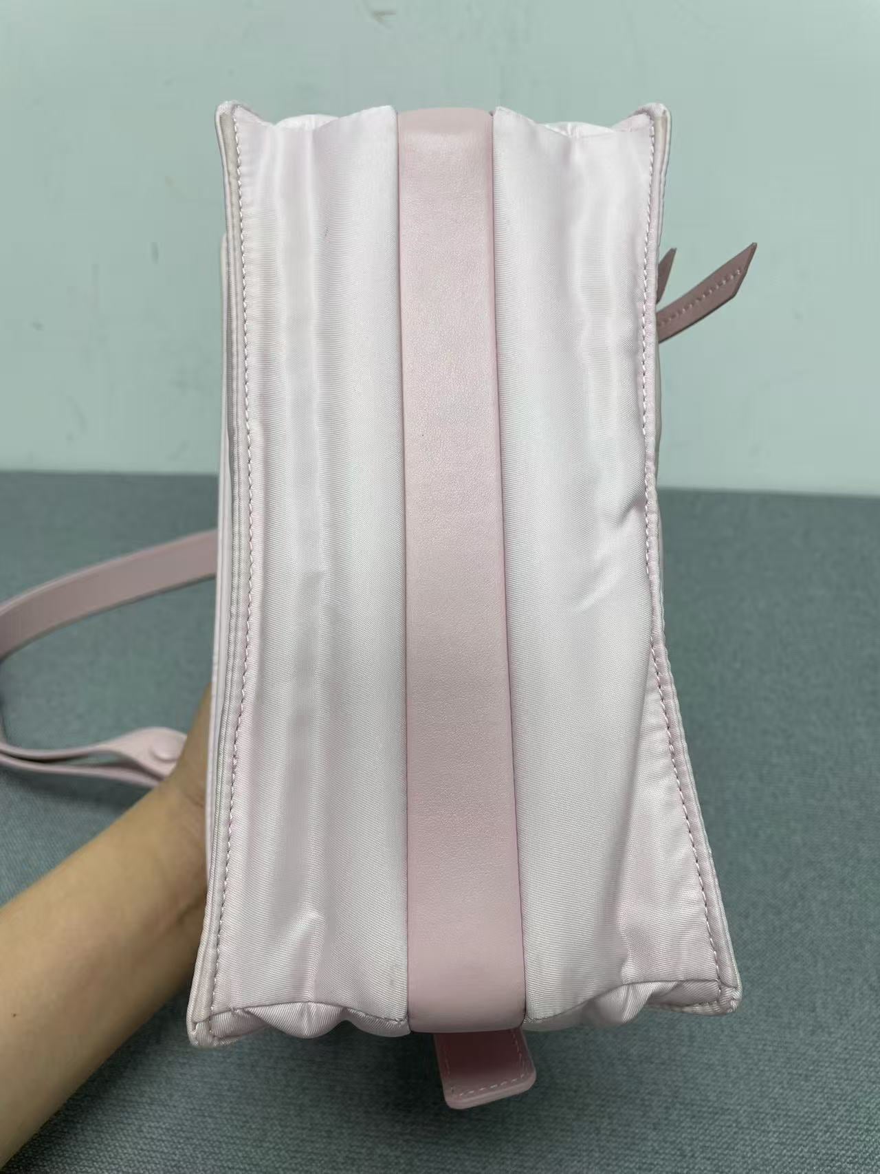 Prada - Other - Polyamide technical fabric with leather trim - Pink - (small)