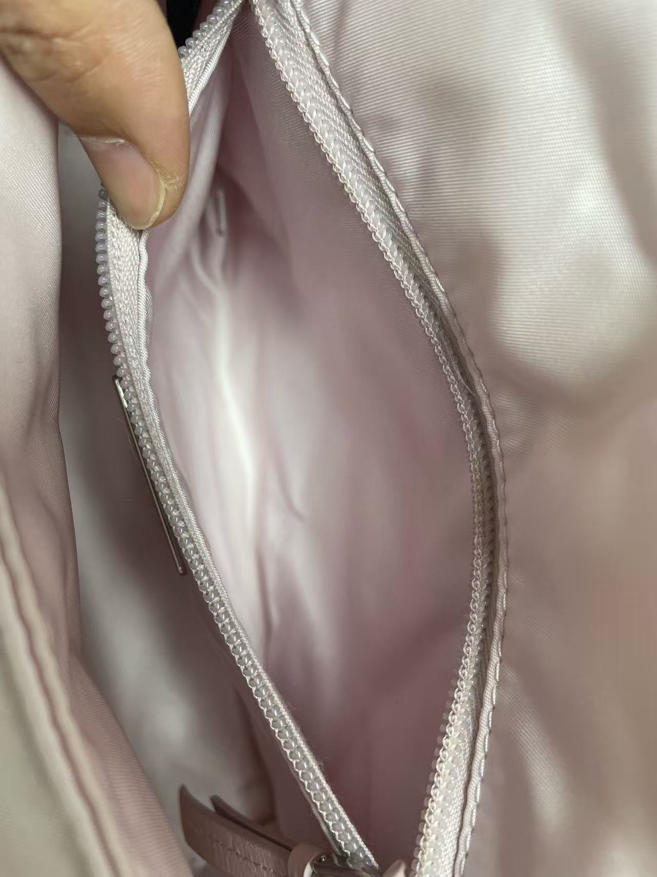 Prada - Other - Polyamide technical fabric with leather trim - Pink - (small)