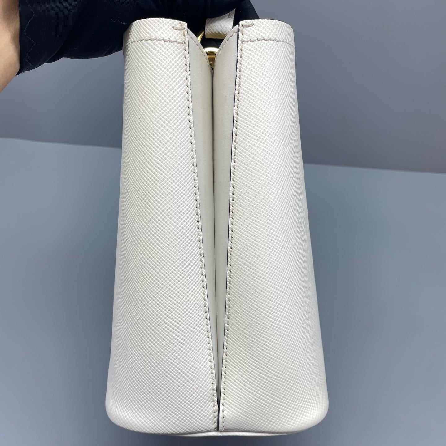 Prada - Panier Bucket Bag - Saffiano leather - White - (Small)