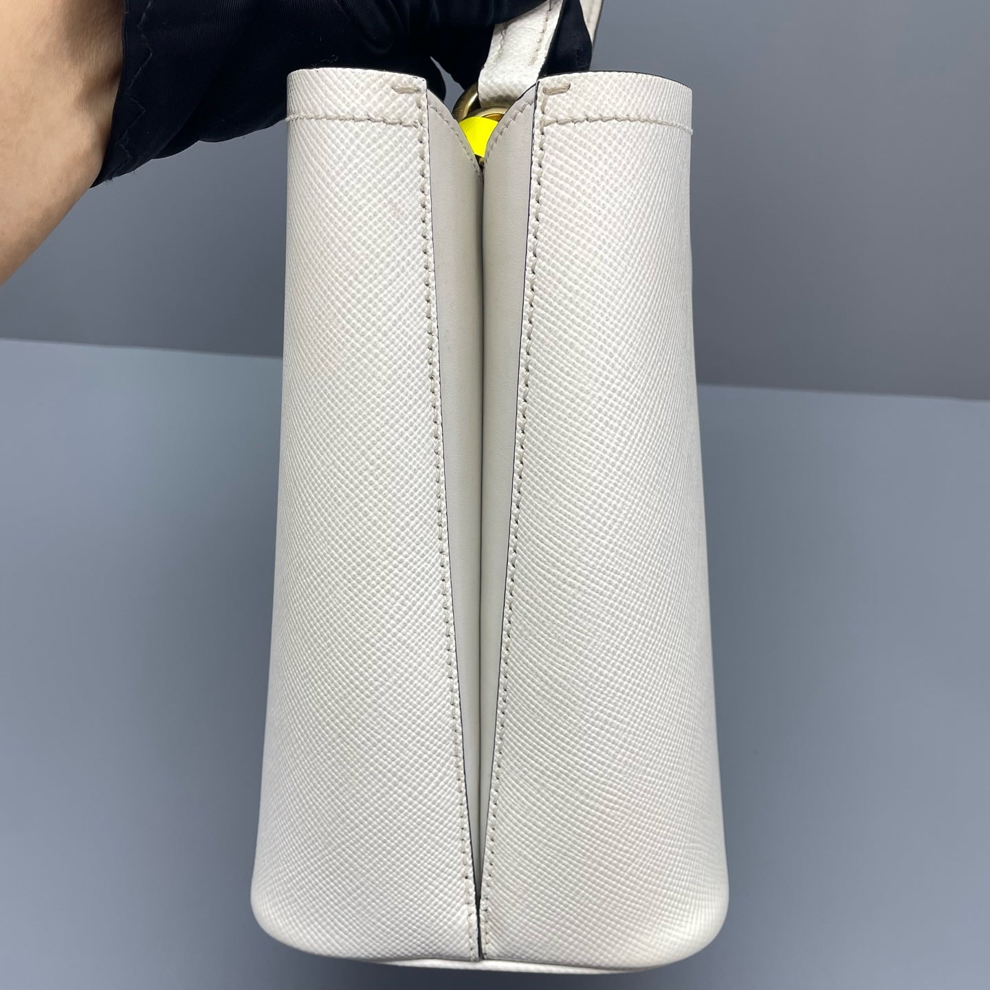 Prada - Panier Bucket Bag - Saffiano leather - White - (Small)