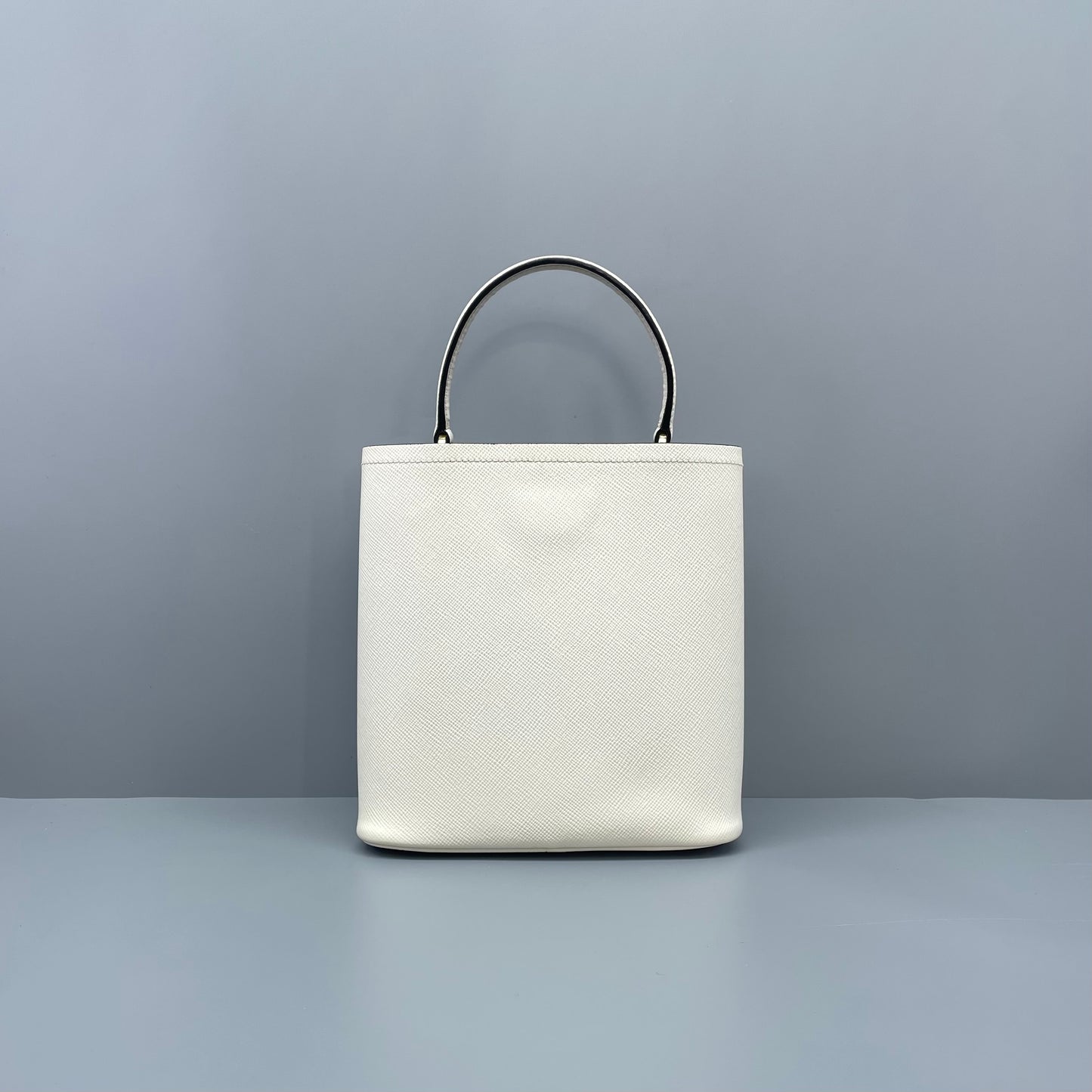 Prada - Panier Bucket Bag - Saffiano leather - White - (Small)