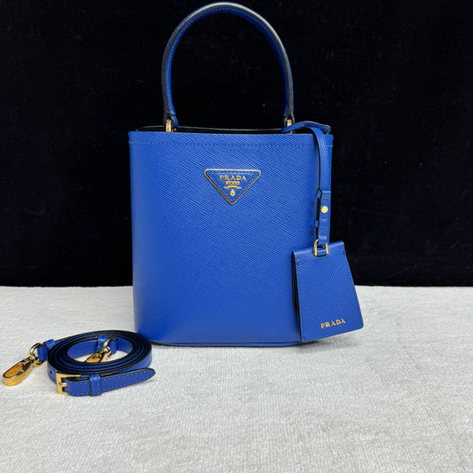 Prada - Panier - Leather - Blue - (mini)