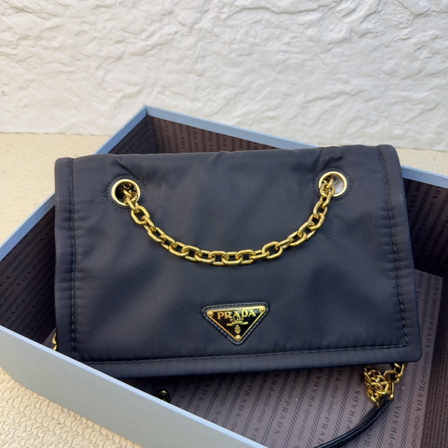 Prada - Parachute shoulder bag - Polyester - Black - (Other)