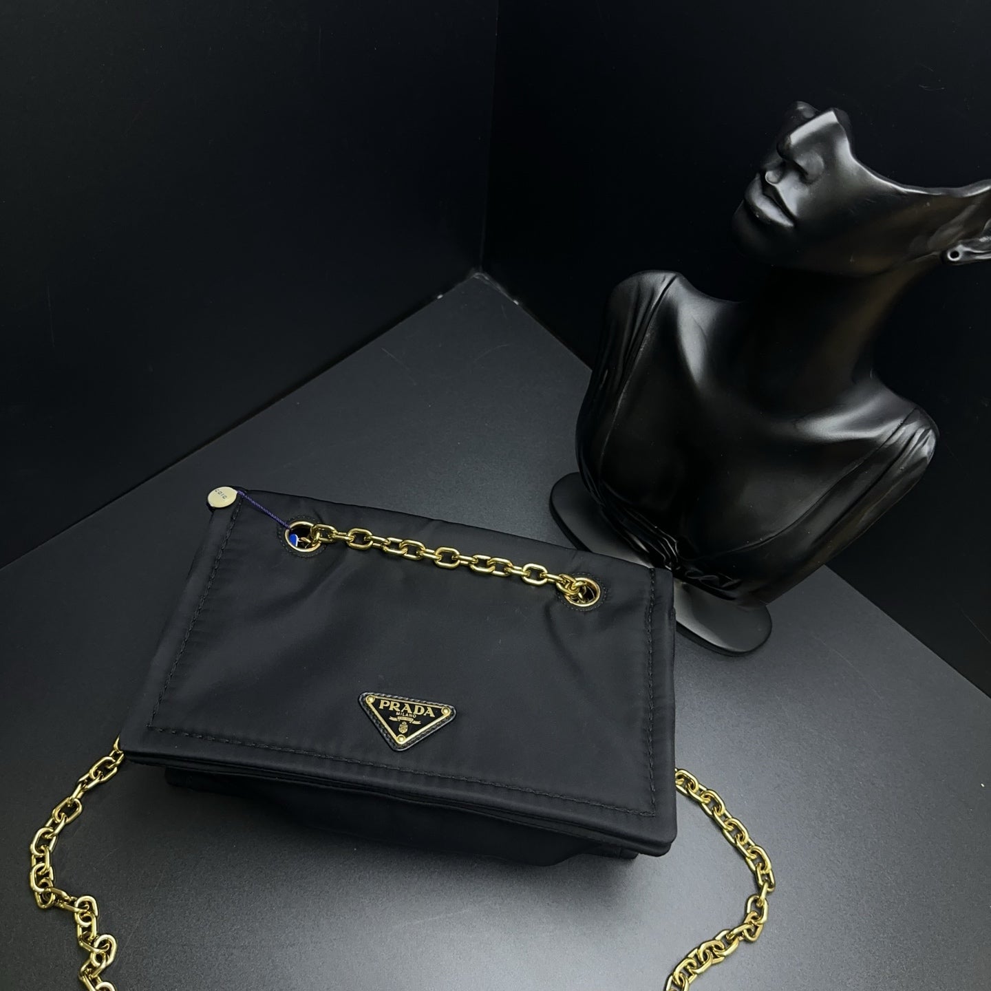 Prada - Parachute shoulder bag - Polyester - Black - (Other)