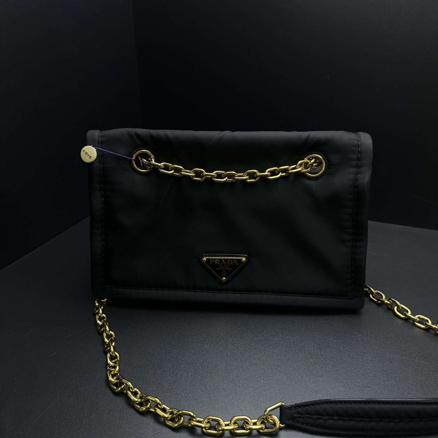Prada - Parachute shoulder bag - Polyester - Black - (Other)