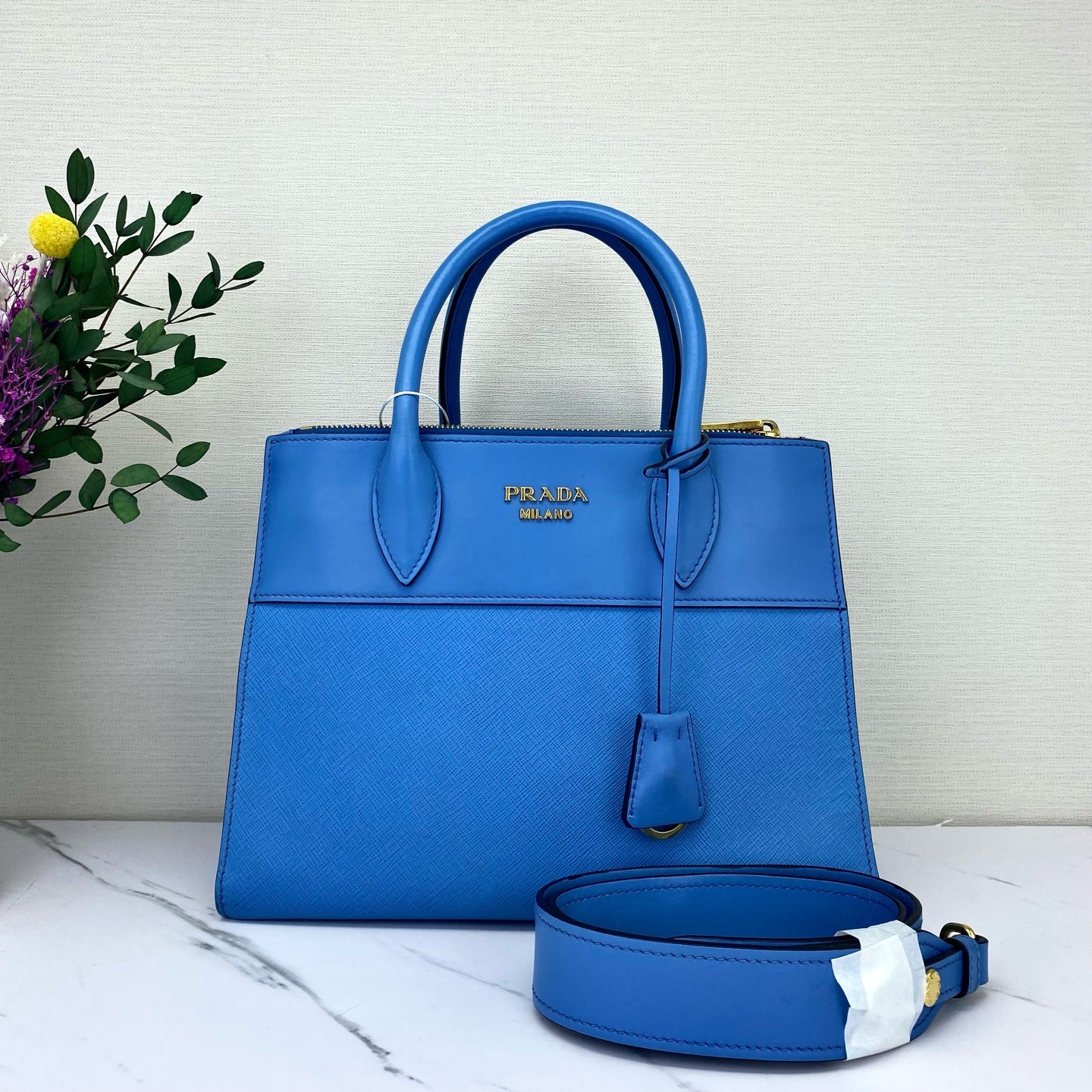 Prada - Paradigme - Leather - Blue - (small)