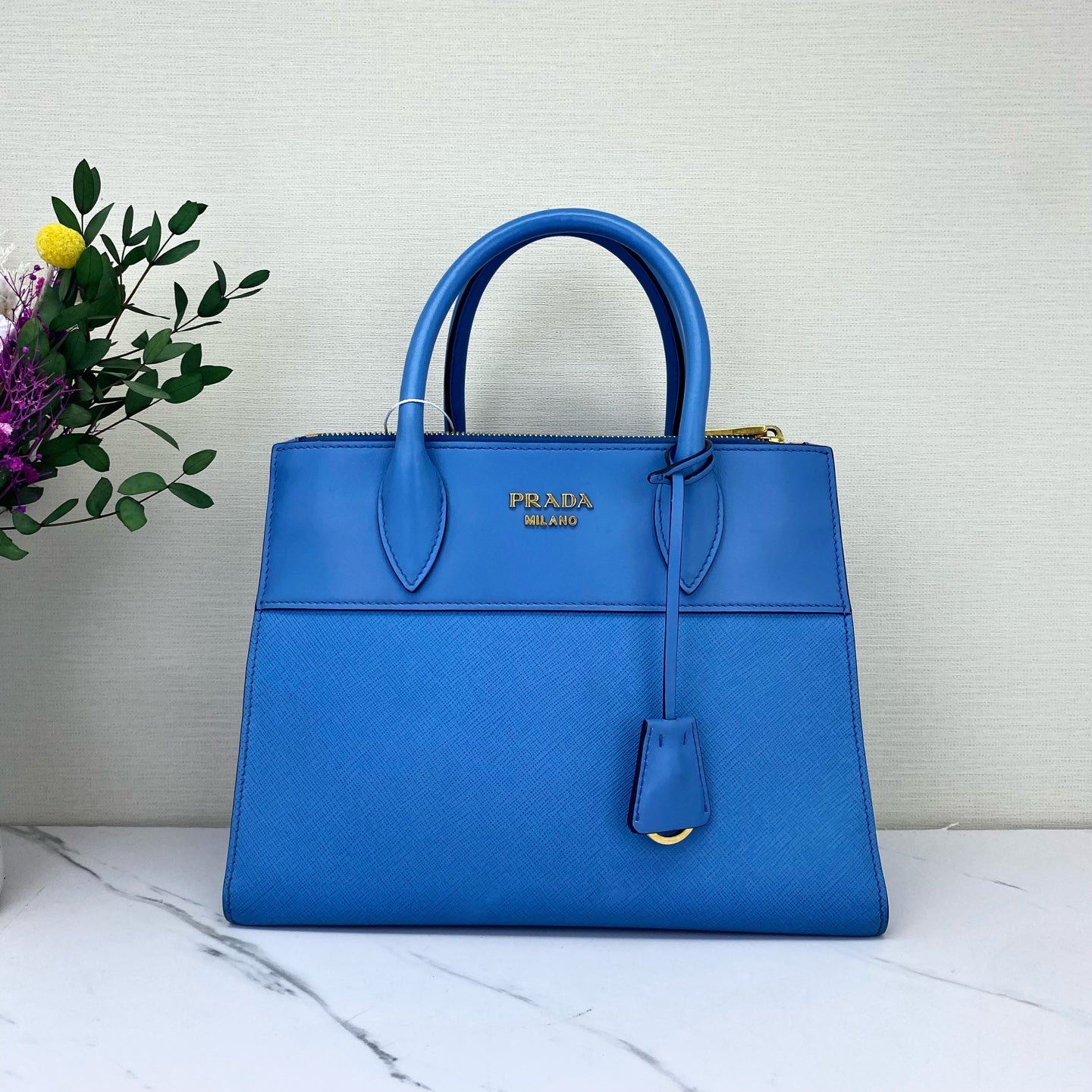 Prada - Paradigme - Leather - Blue - (small)