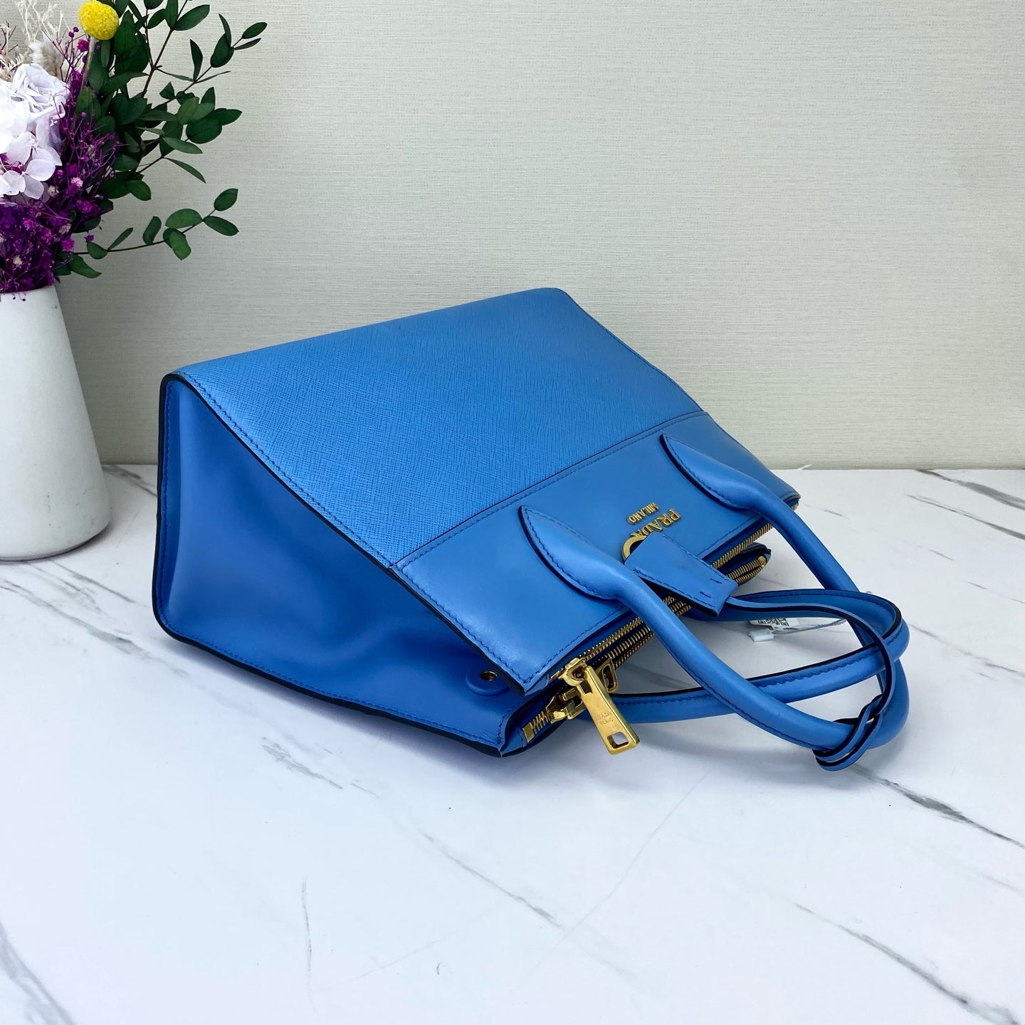 Prada - Paradigme - Leather - Blue - (small)