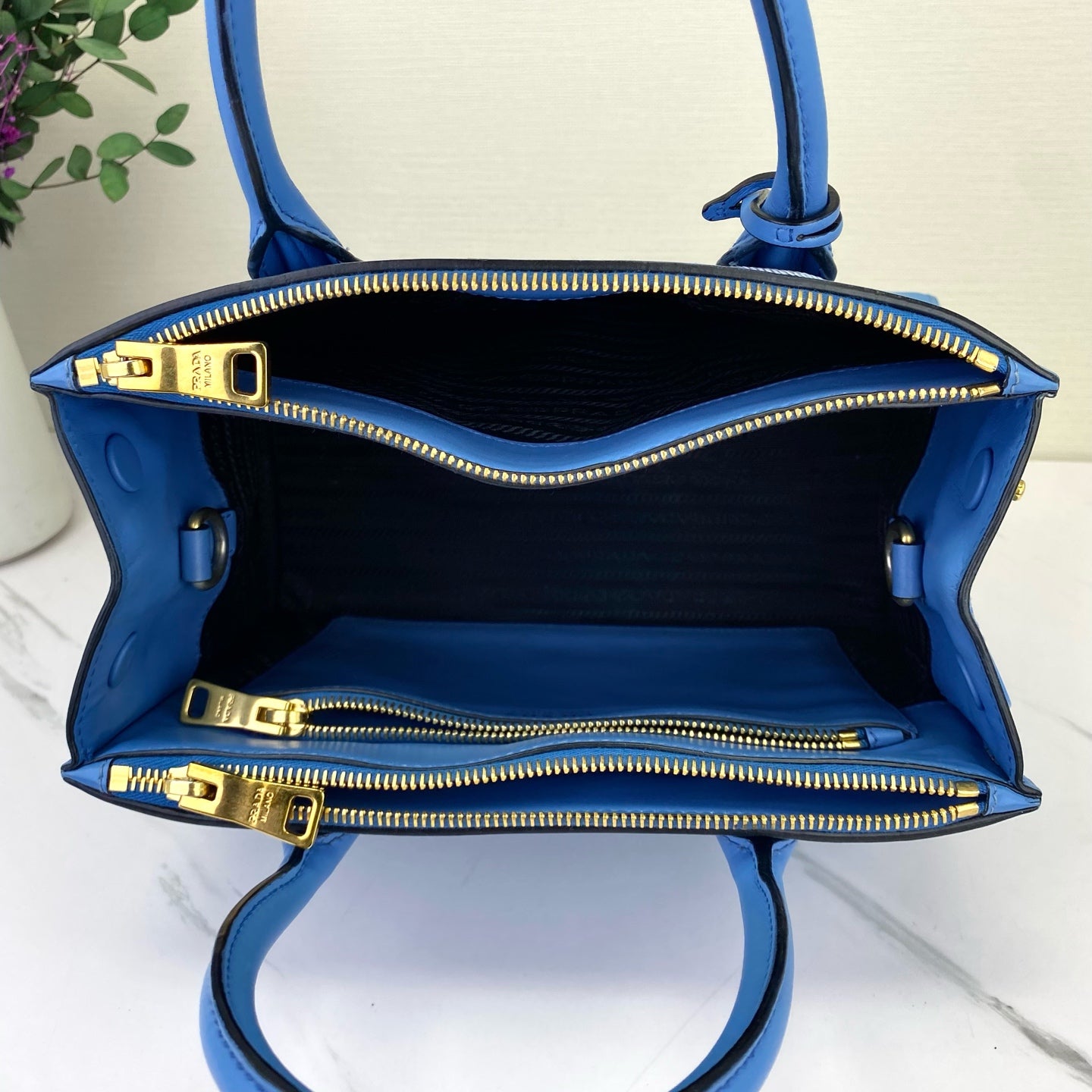 Prada - Paradigme - Leather - Blue - (small)