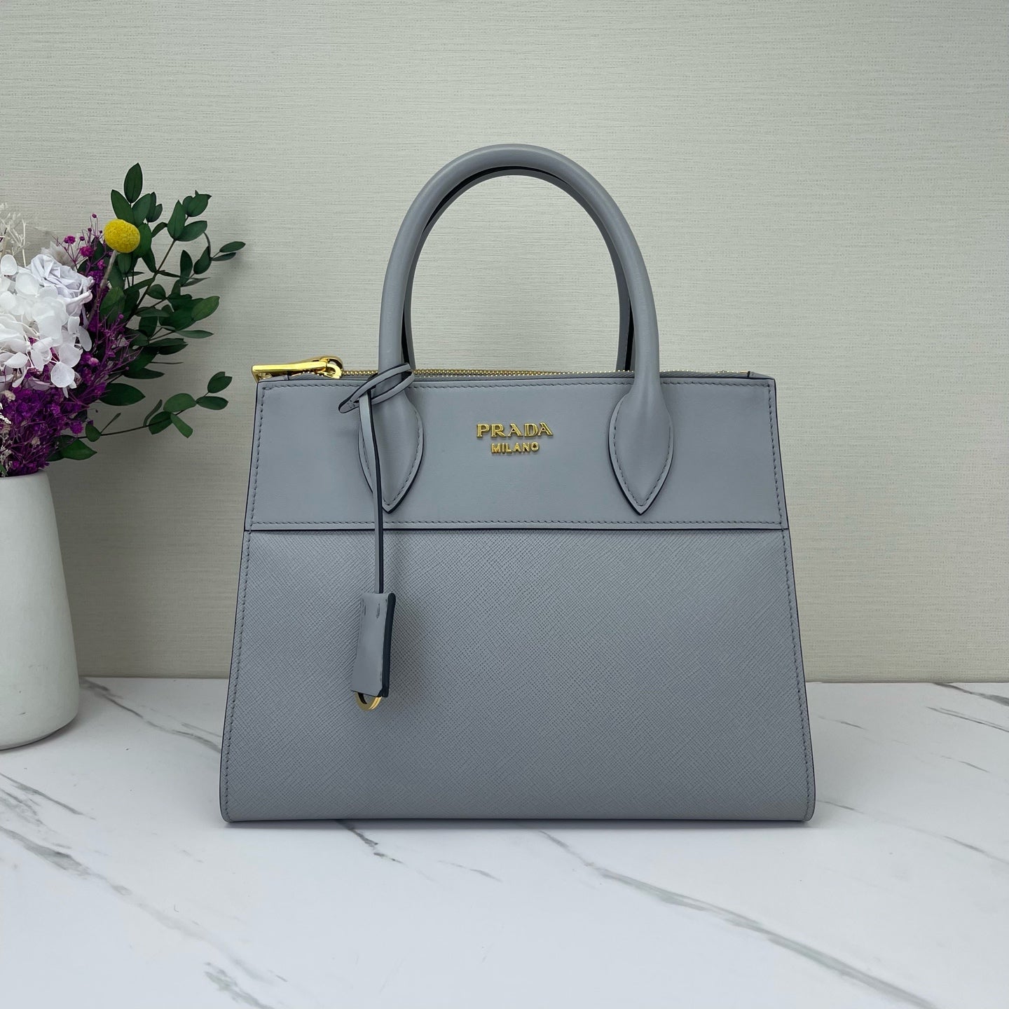 Prada - Paradigme - Saffiano leather - Grey - (small)