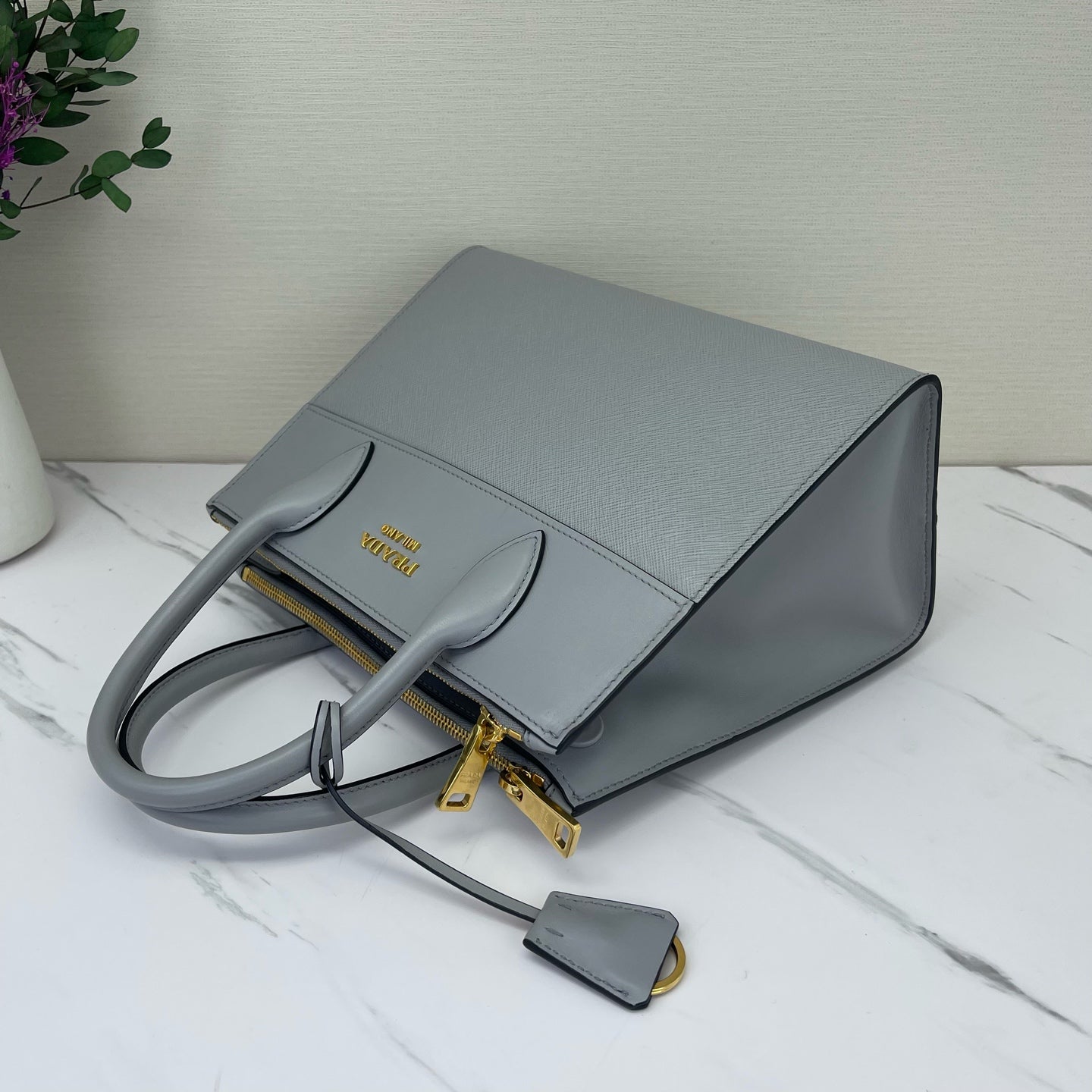 Prada - Paradigme - Saffiano leather - Grey - (small)