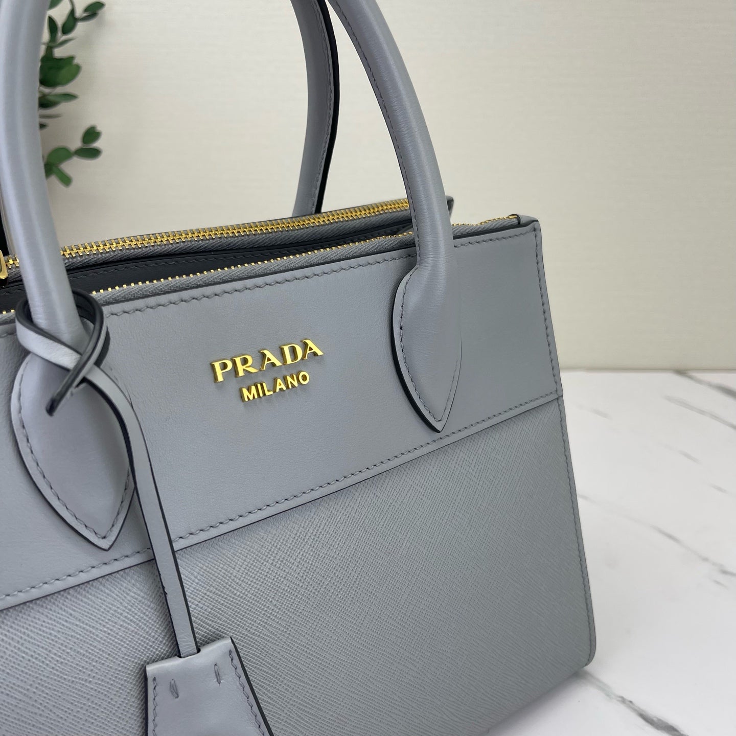 Prada - Paradigme - Saffiano leather - Grey - (small)