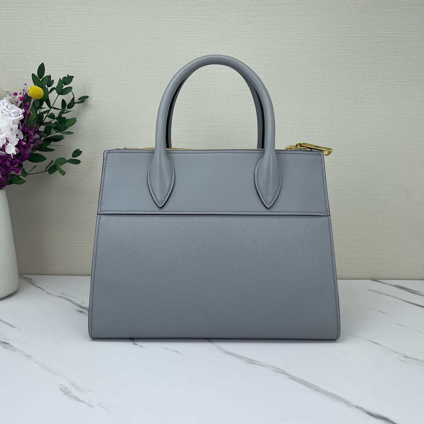 Prada - Paradigme - Saffiano leather - Grey - (small)