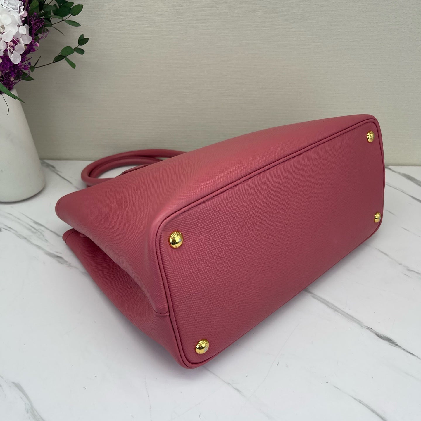 Prada - Prada Double - Leather - Pink - (medium)