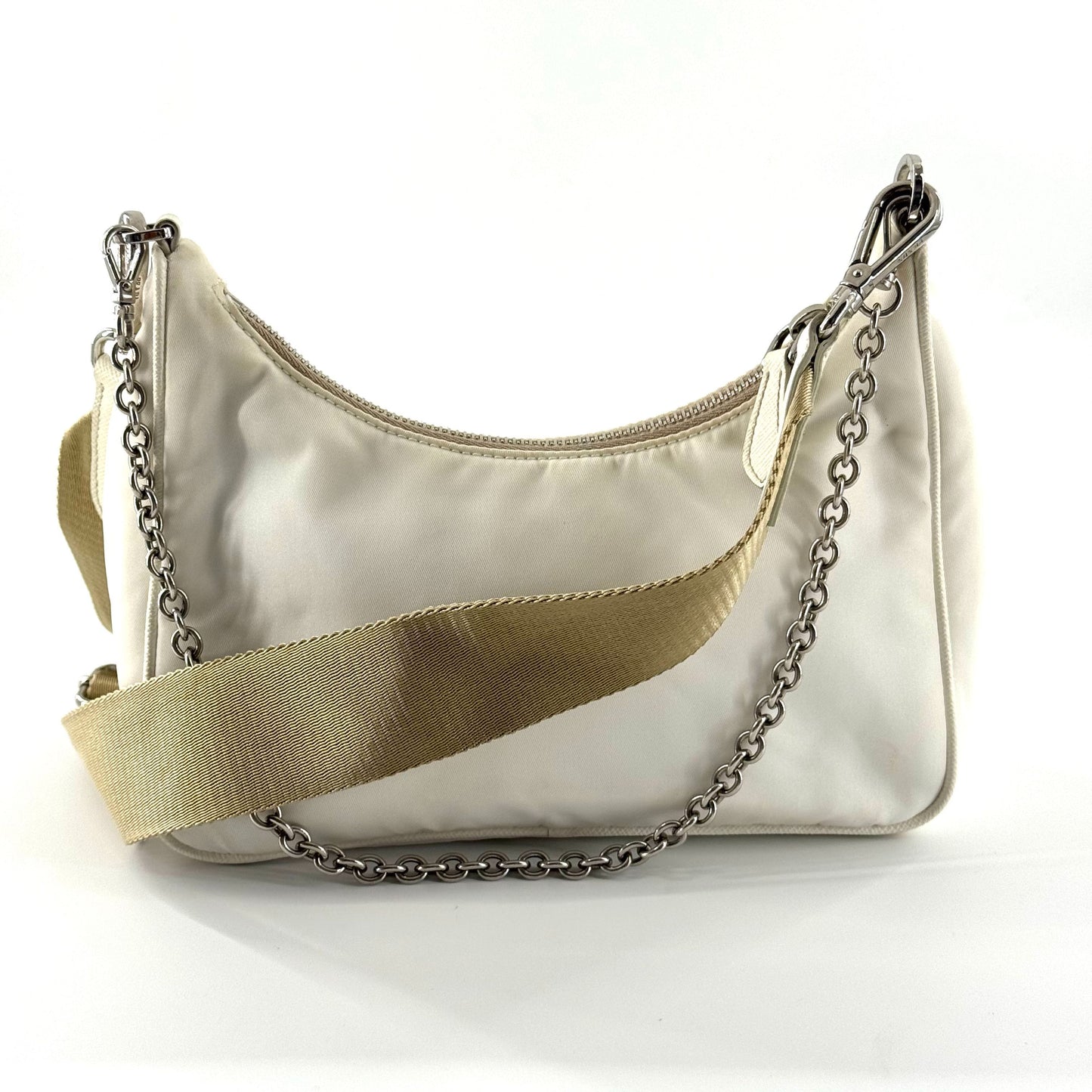 Prada - Re-Edition 2005 Hobo Bag - Re-Nylon - White - (mini)