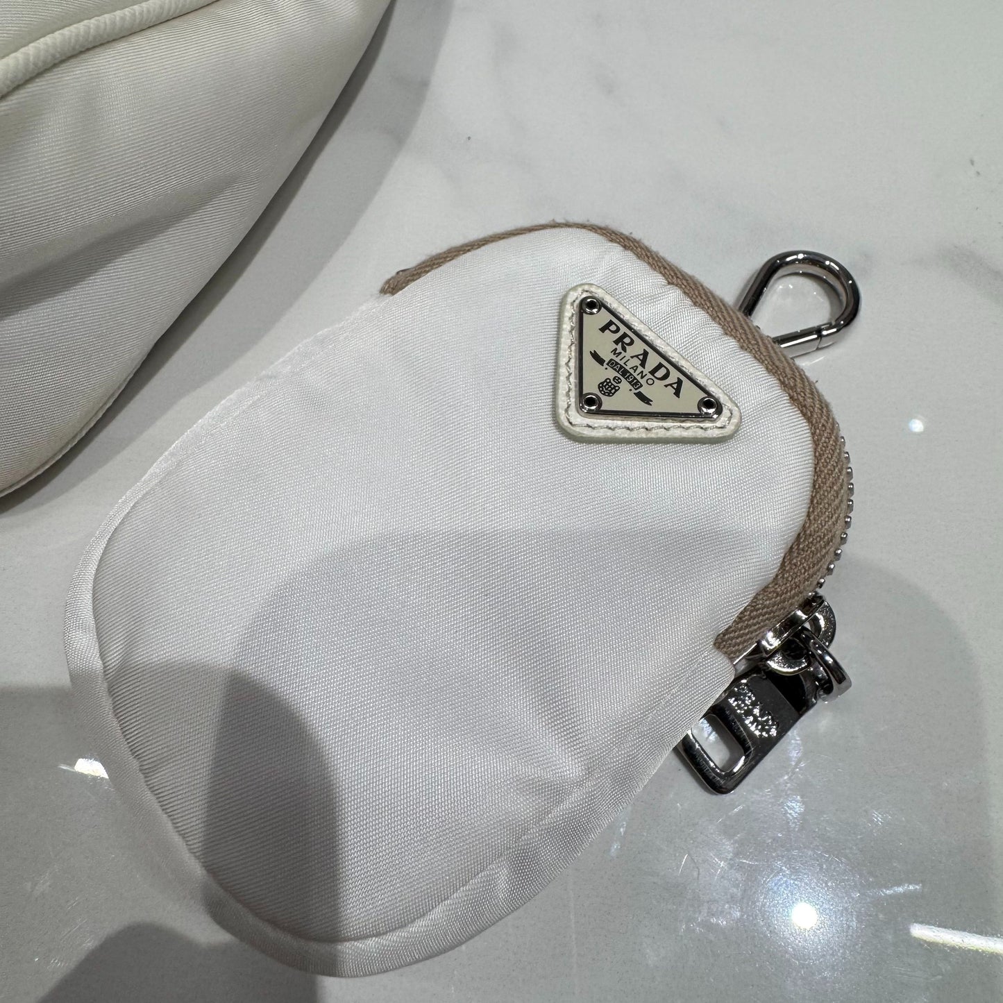 Prada - Re-Edition 2005 Hobo Bag - Re-Nylon - White - (mini)