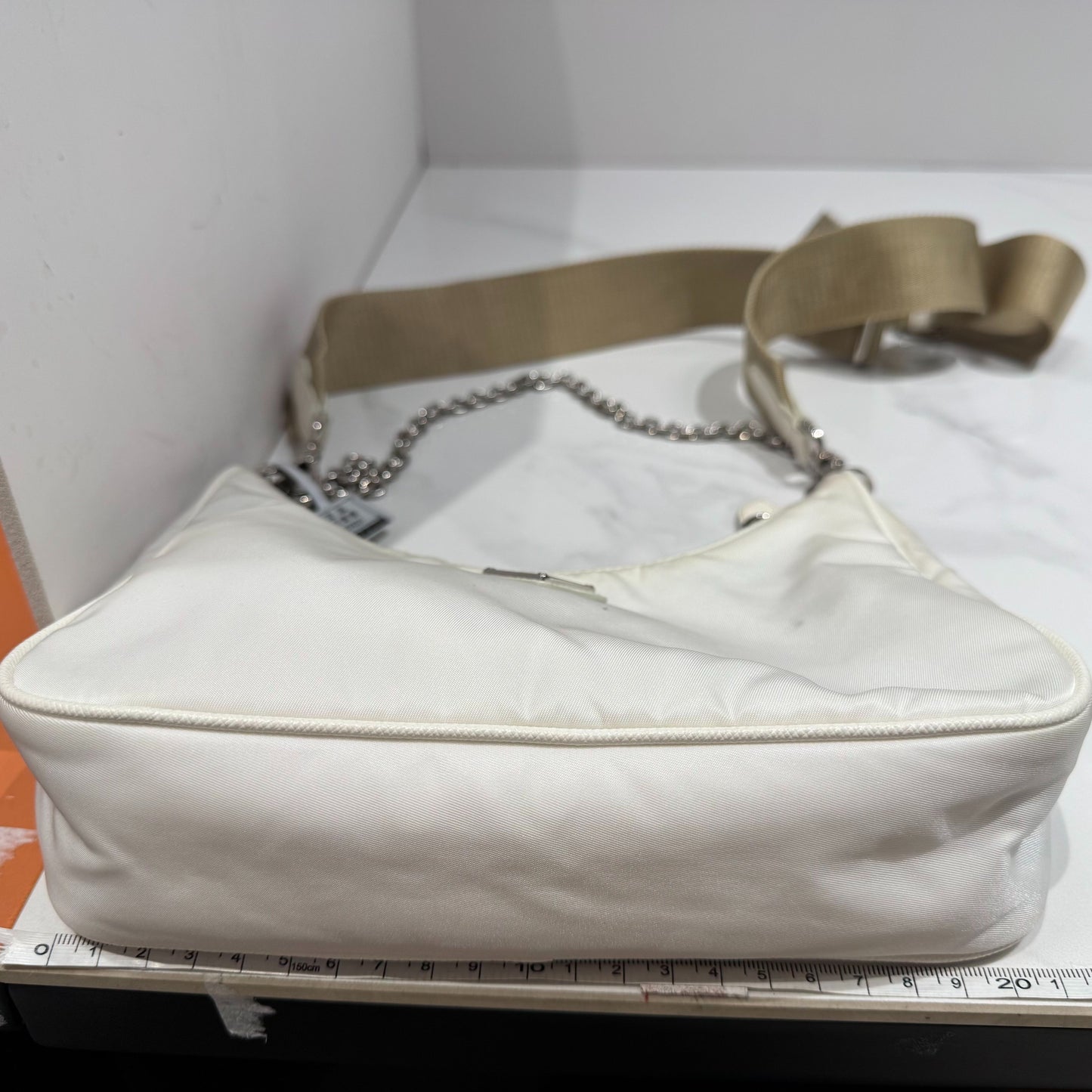 Prada - Re-Edition 2005 Hobo Bag - Re-Nylon - White - (mini)