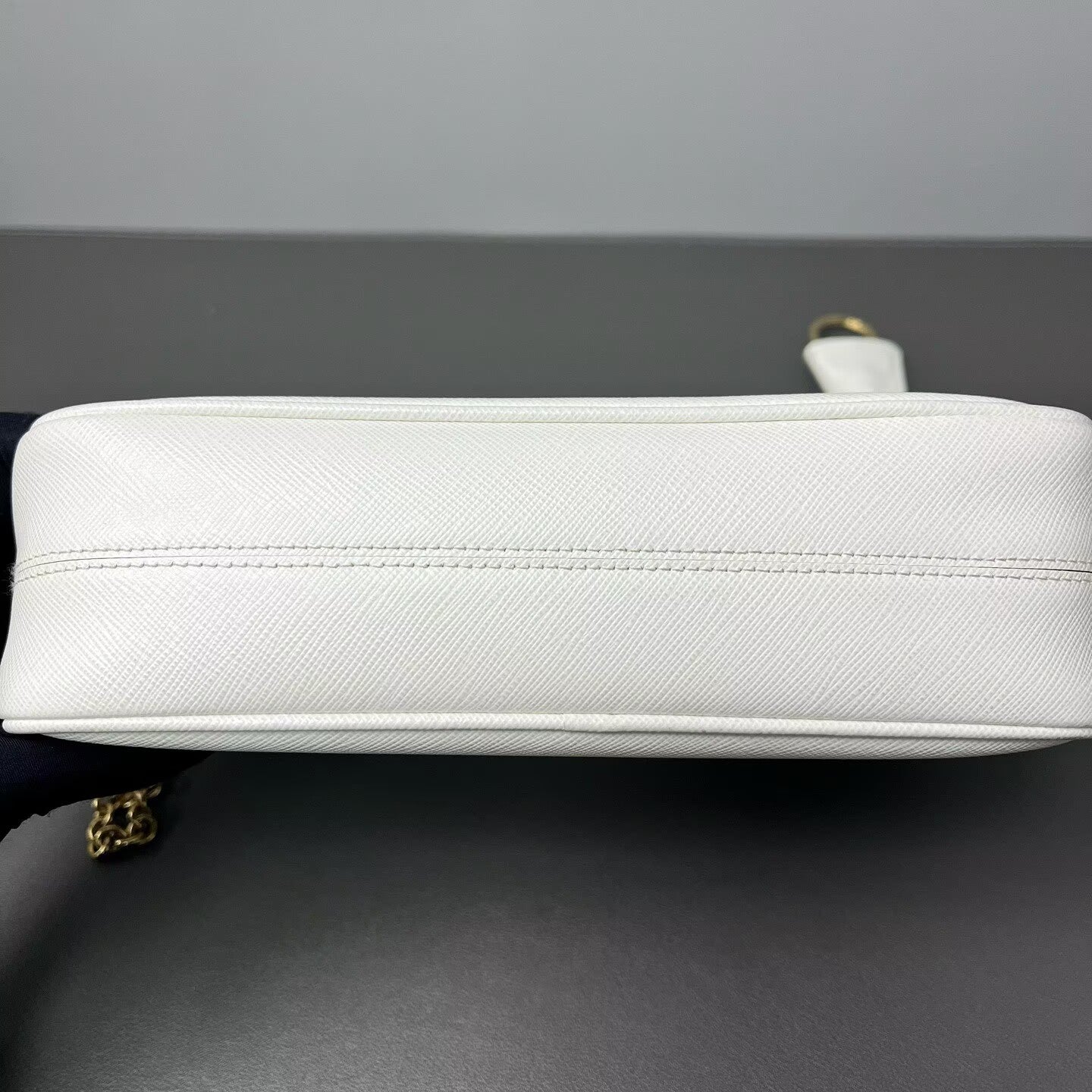 Prada - Re-Edition 2005 Hobo - Saffiano leather - White with Gold-Tone Hardware - (small)