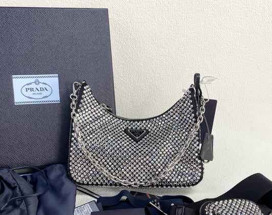 Prada - Re-Edition 2005 Hobo - Synthetic - Black - (mini)