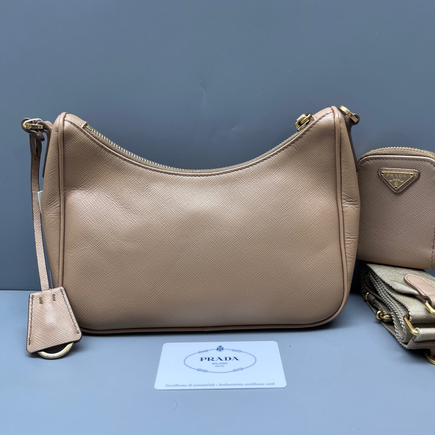 Prada - Re-Edition 2005 - Leather - Beige - (mini)